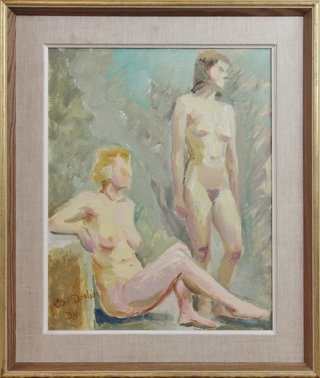 Two nudes by Carl Deelsbo - 1954 by Mid-Century Modern Alternatives