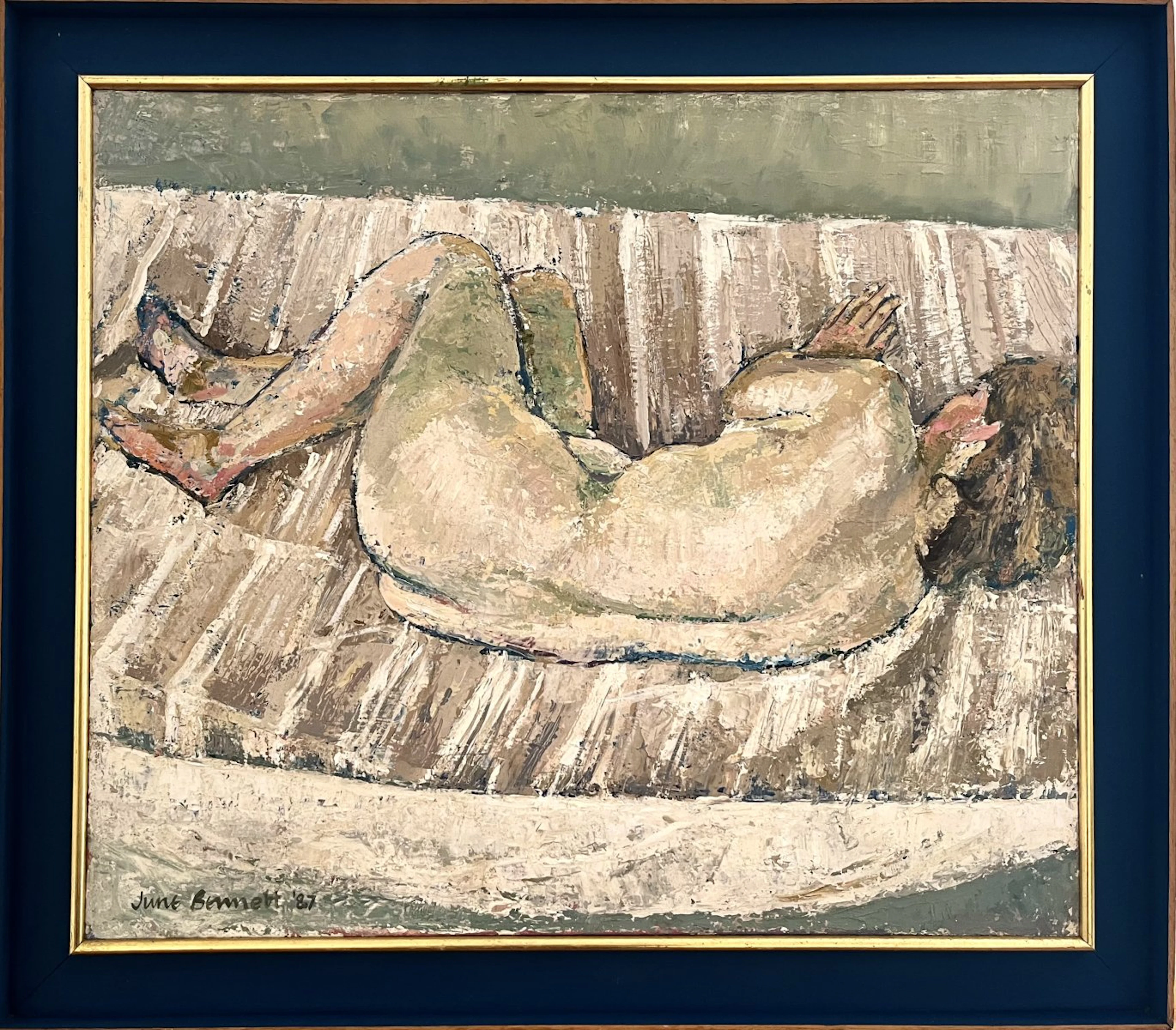 Nude sleeping - 1987 by June Bennett
