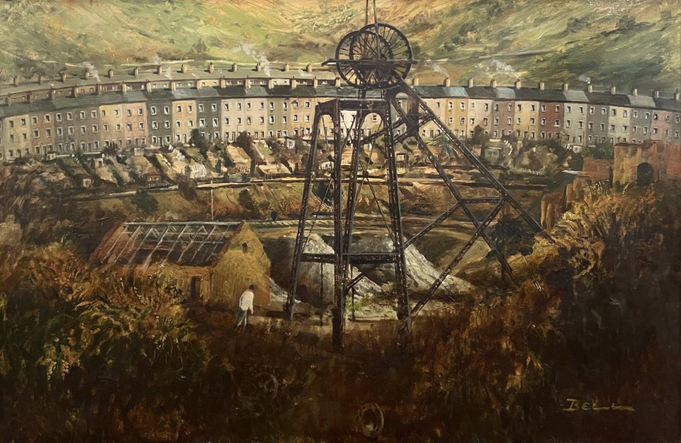 Industrial wasteland, Brithdir, Wales 1972 by Bill Bell