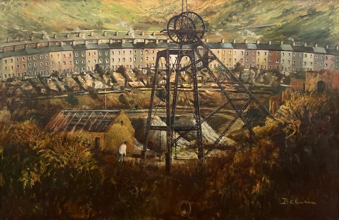 Industrial wasteland, Brithdir, Wales 1972 by Bill Bell