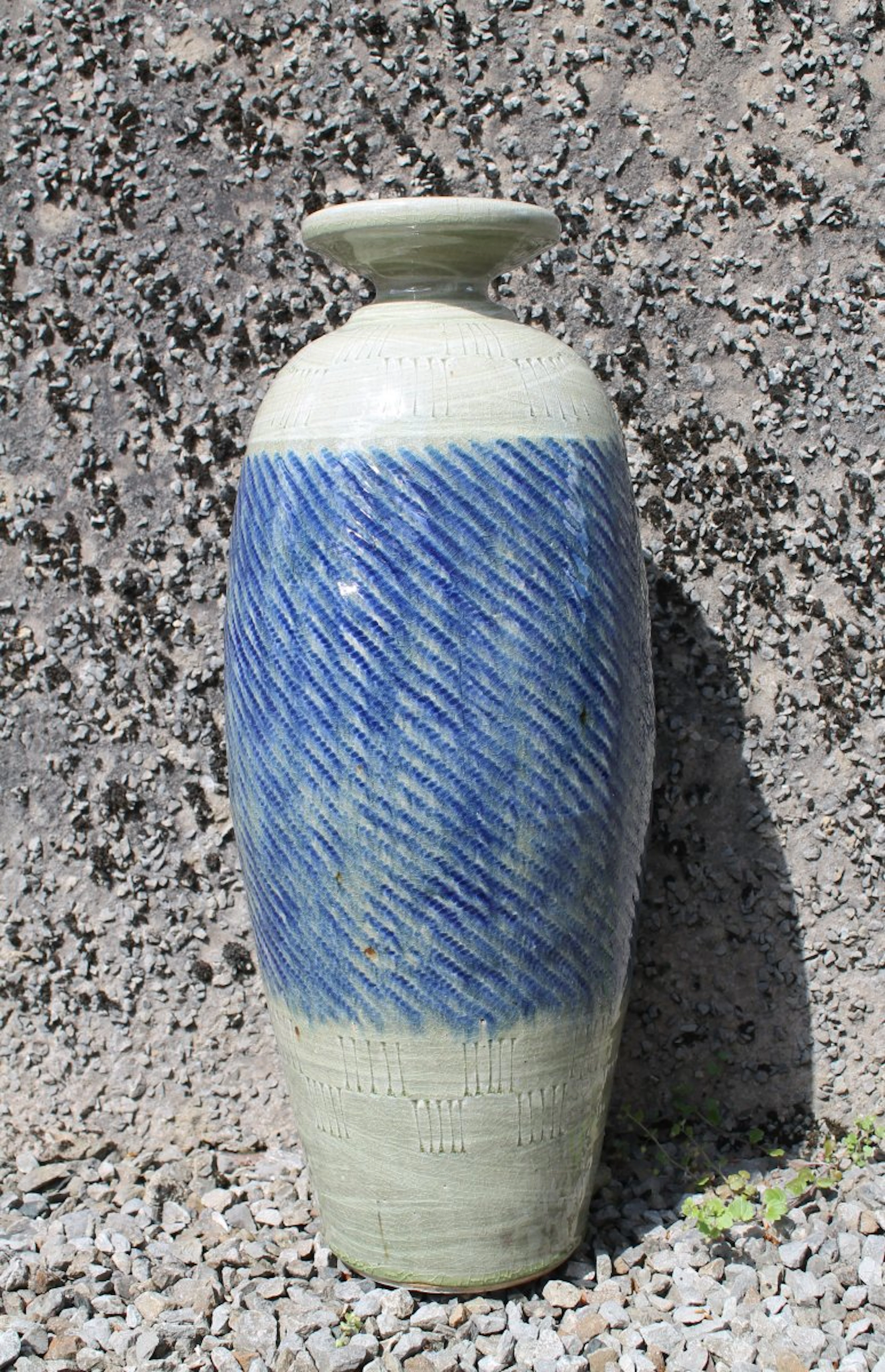Tall thrown vase by William Plumptre