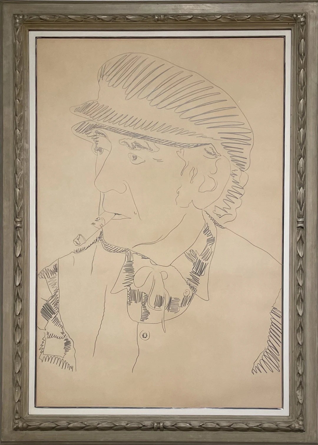 Portrait of Man Ray - 1974 by Andy Warhol