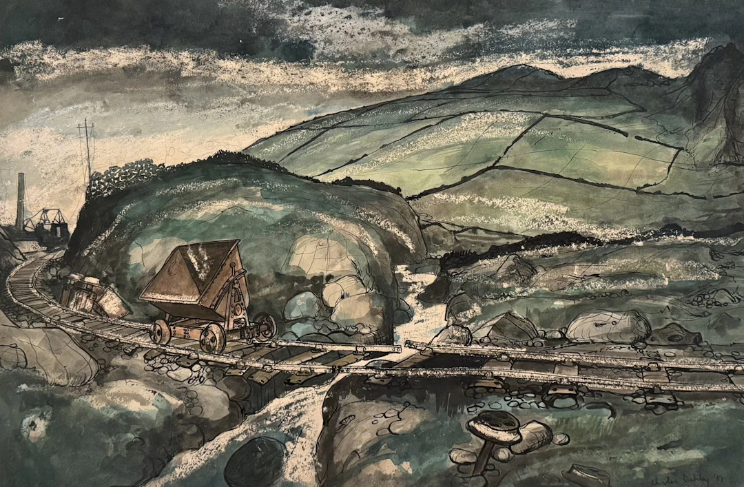 Lancashire Coal Mine - 1951 by Charles Oakley
