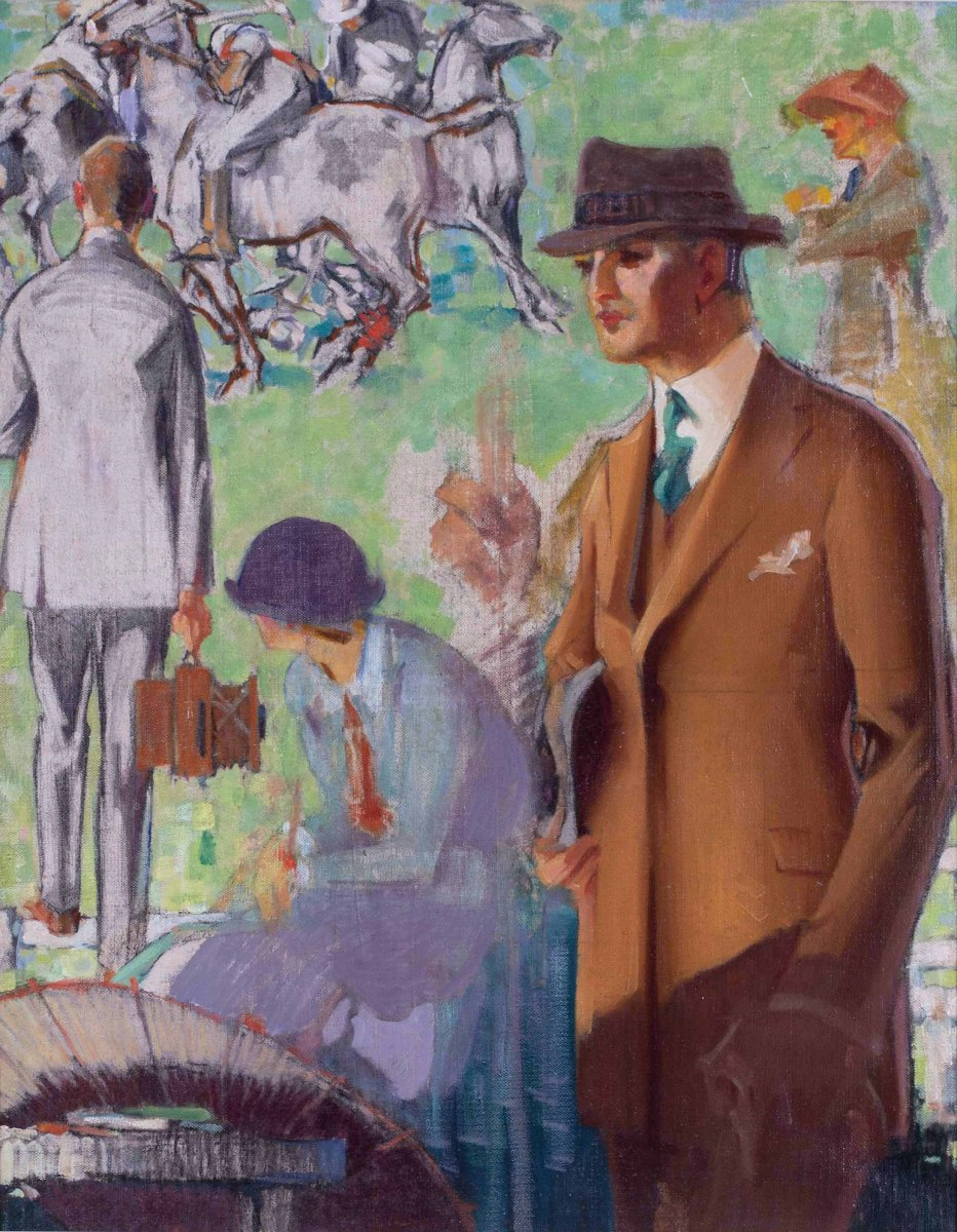 A day at the polo - circa 1925 by John Emmet Sheridan