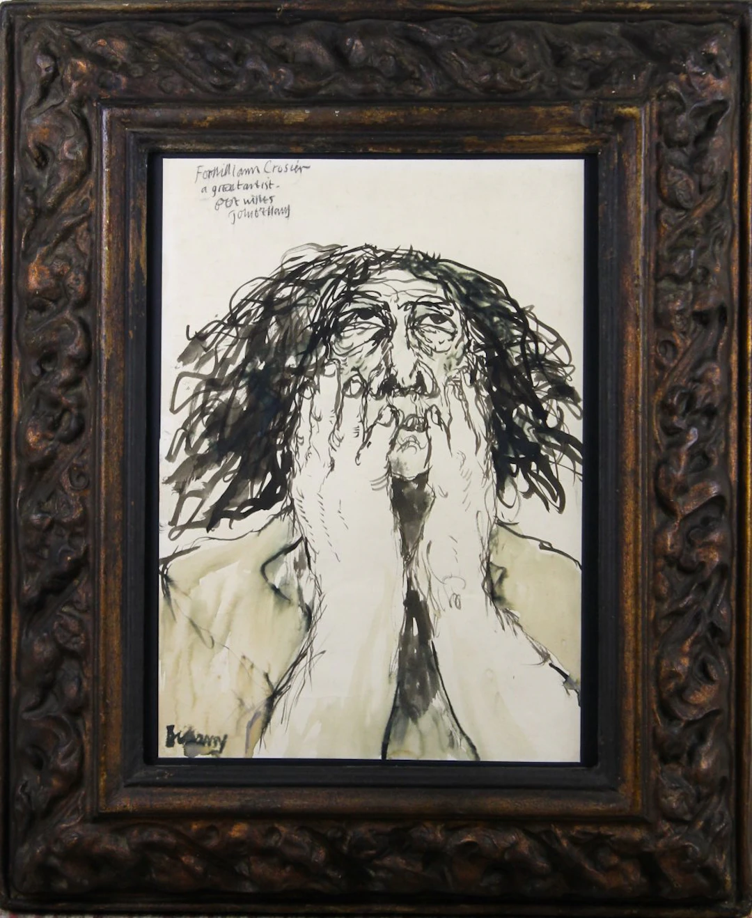 Portrait of Antoinette - c 1968 by John Bellany (RA, CBE)