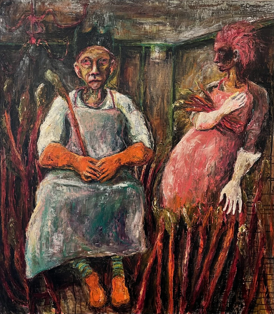 Rhubarb King and daughter by Rebecca Swainston