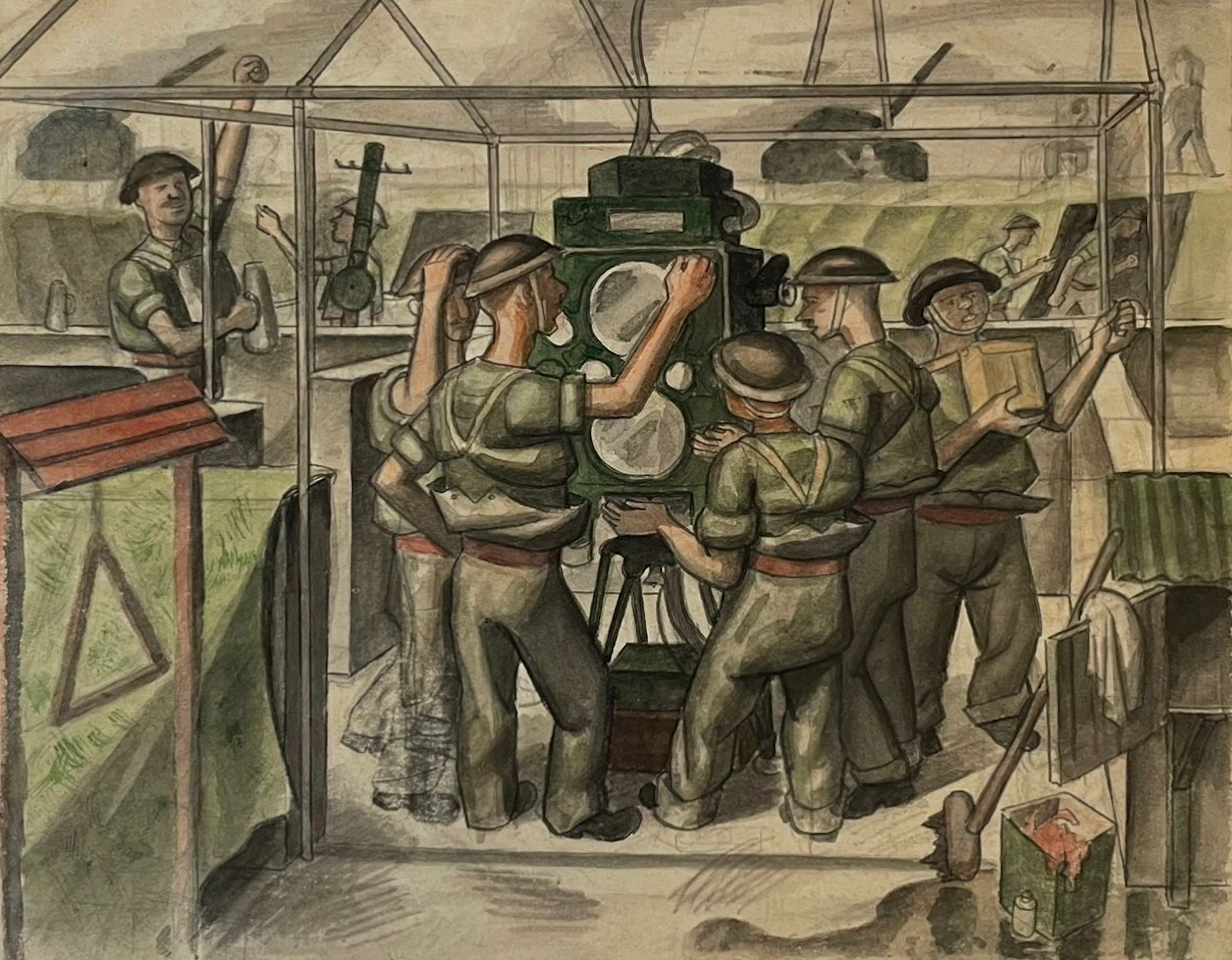 Company Equipment circa 1942 by Robin Ball