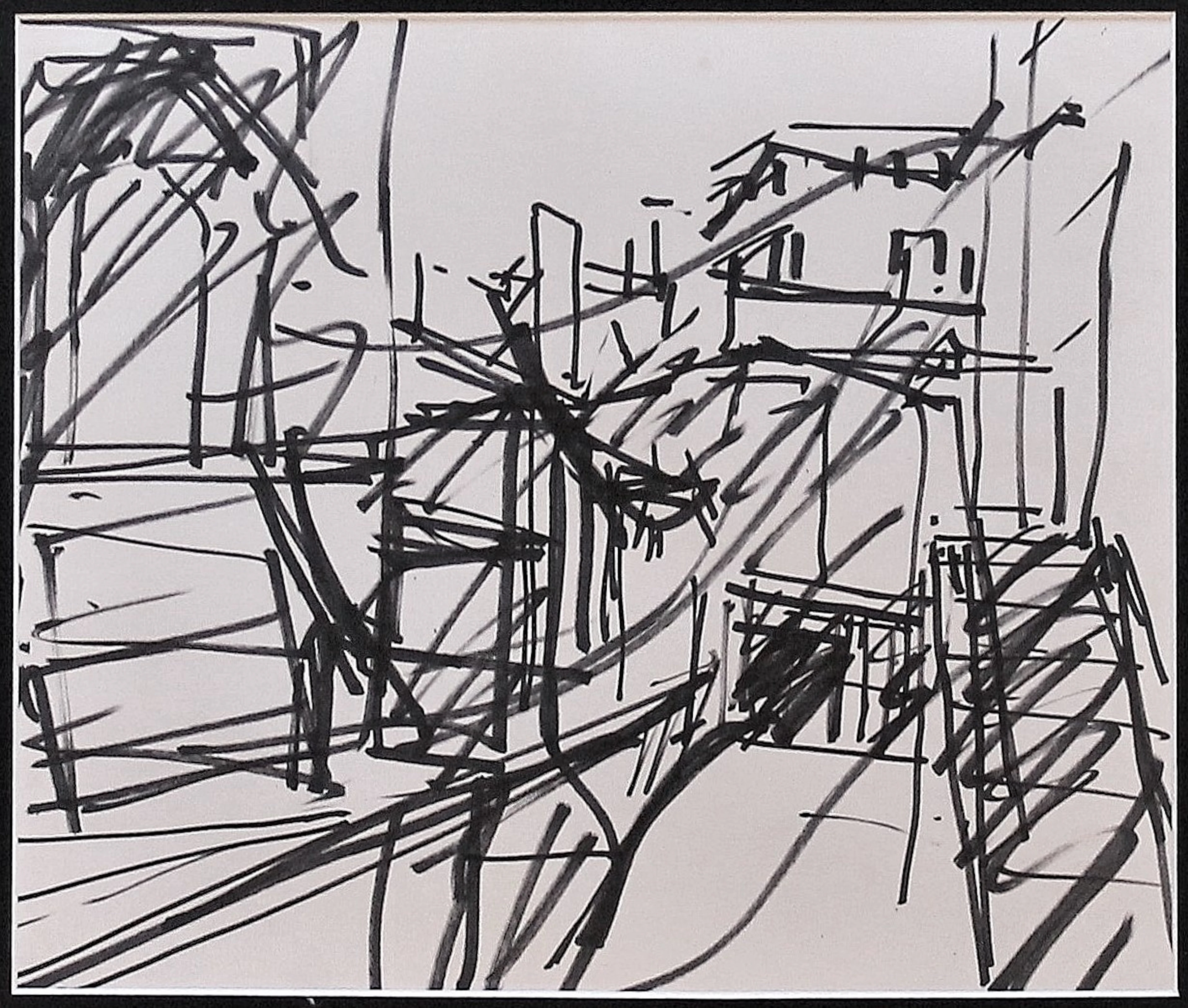 Study for "To the studios" by Frank Auerbach