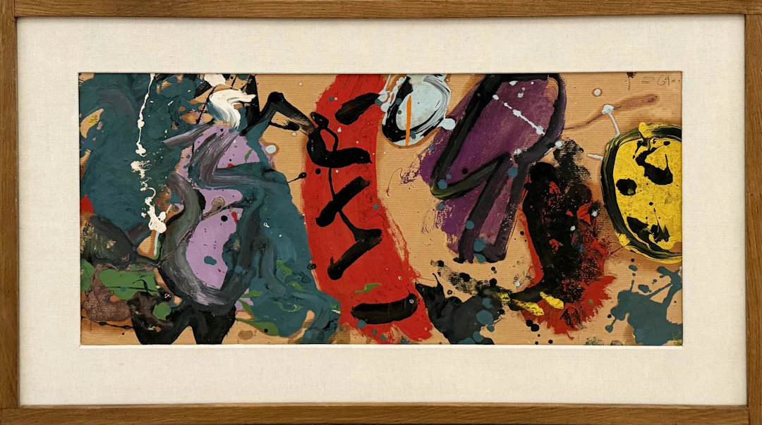 Untitled - Opus OG.9 - 1961 by Alan Davie (RA)