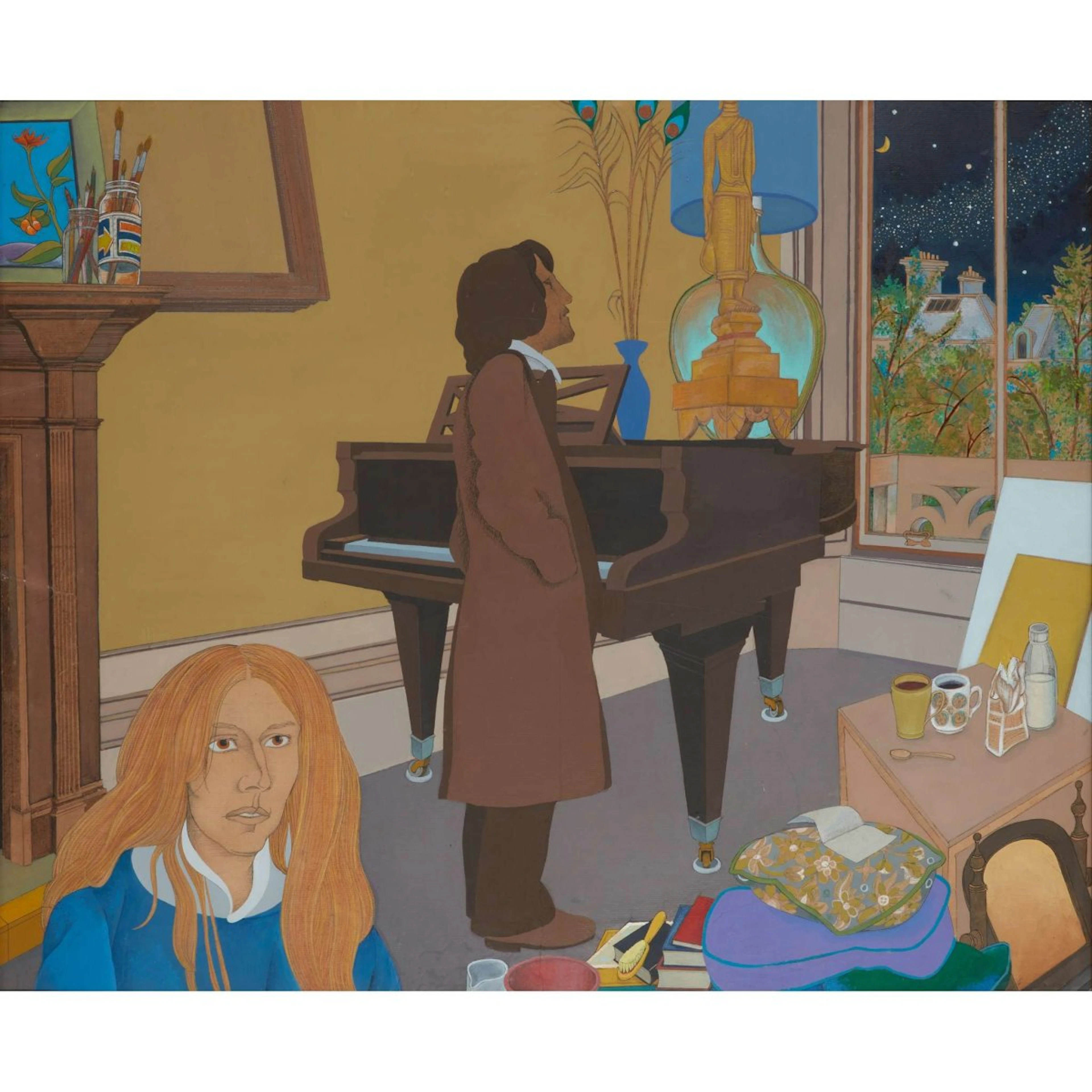 A New Room - 1972 by Alasdair Gray