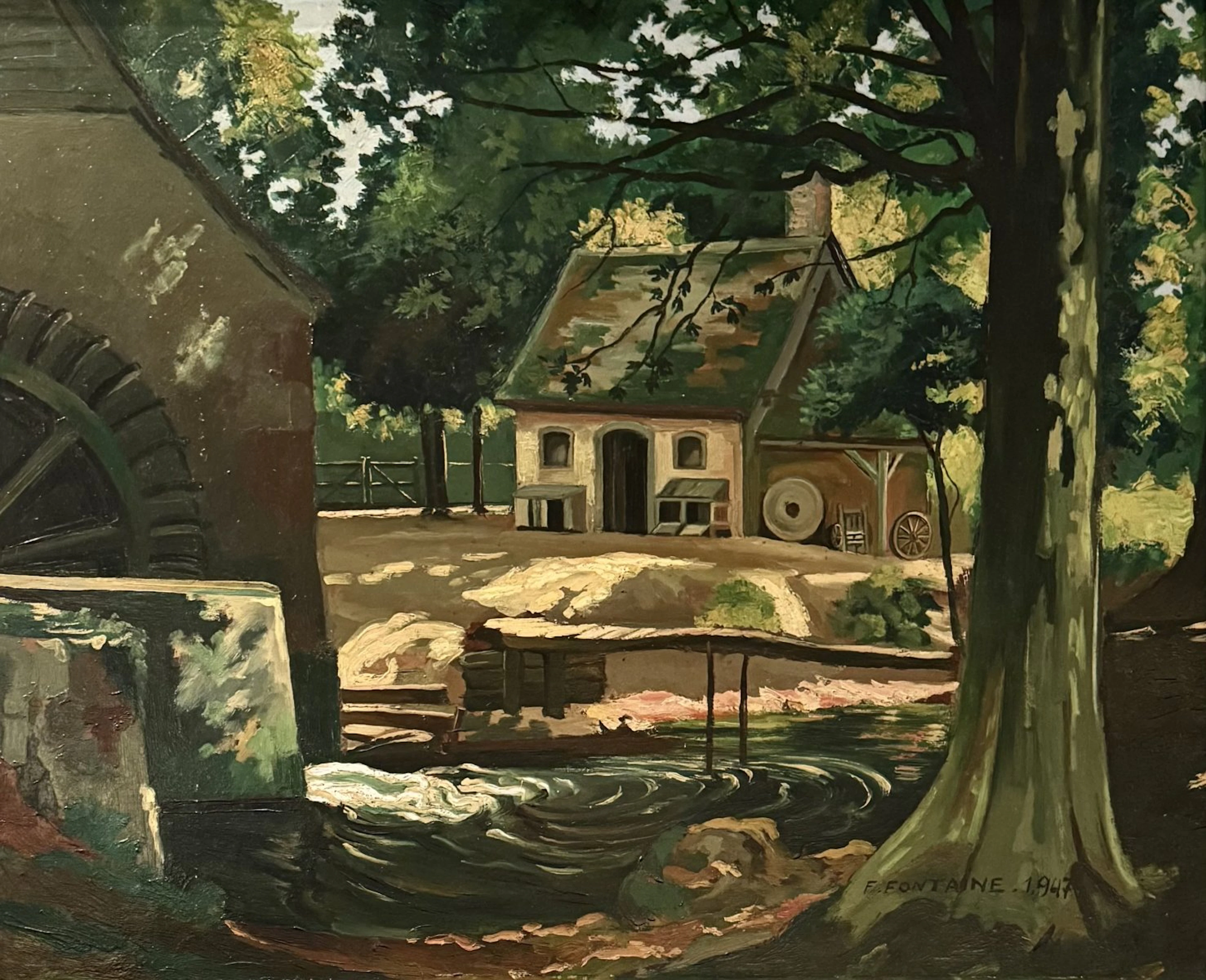 The Watermill 1947 by F Fontaine by Mid-Century Modern Alternatives