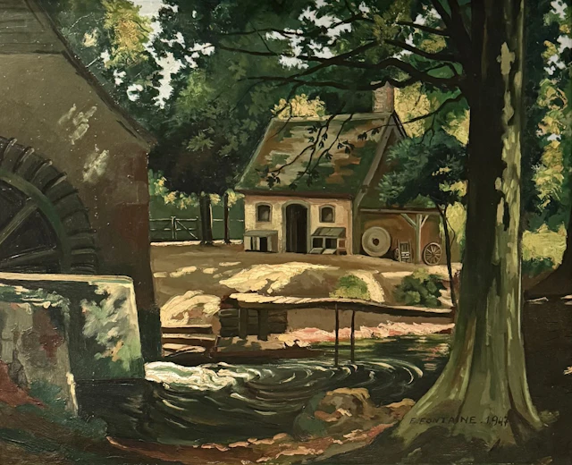 The Watermill 1947 by F Fontaine by Mid-Century Modern Alternatives