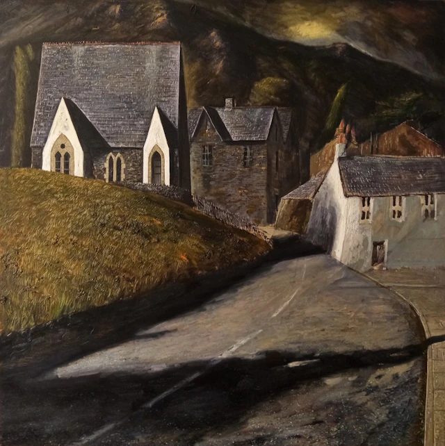 The village beneath the mountain by Stefan Orlowski