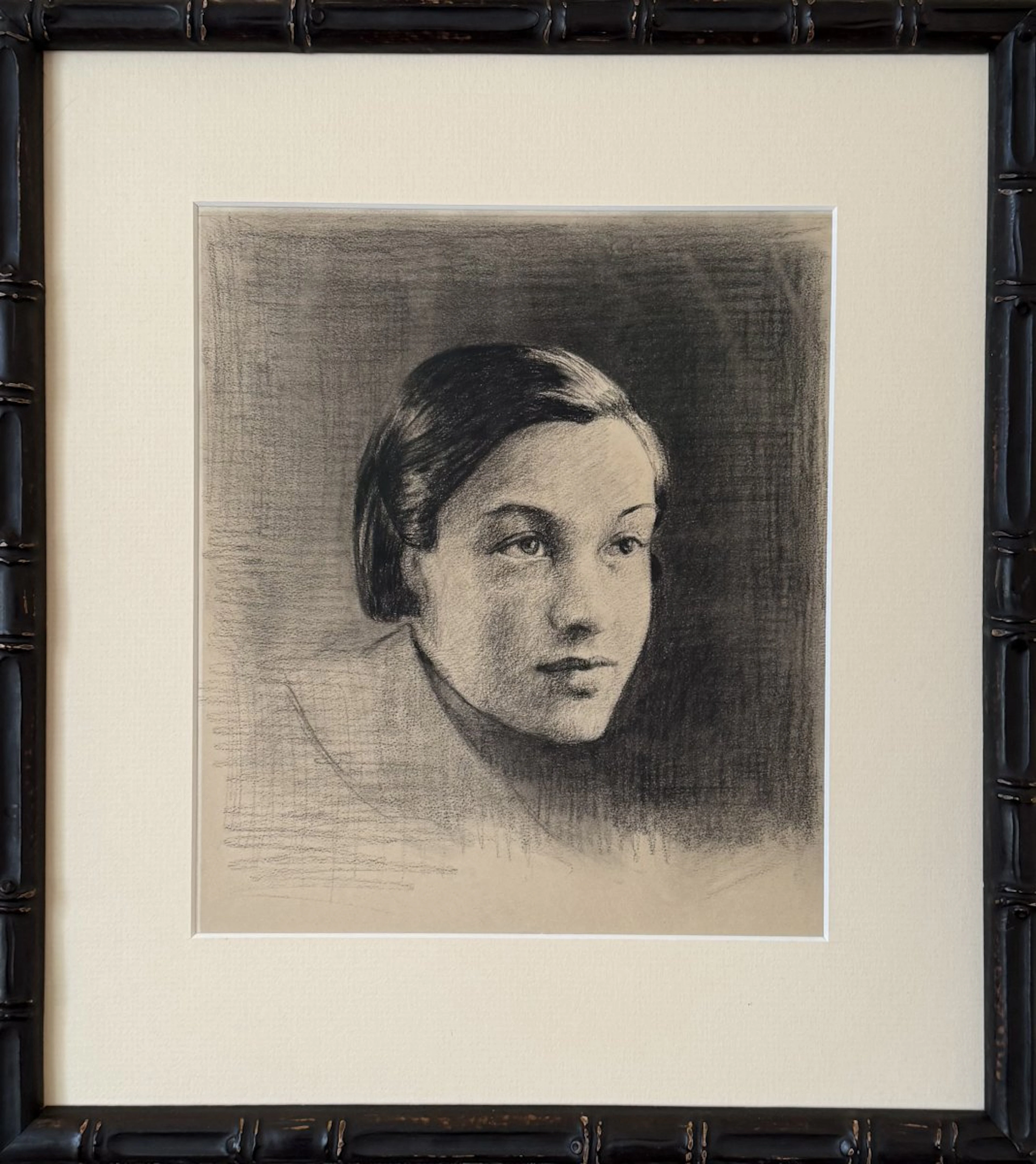 Portrait of a young woman - circa 1930 by Mid-Century Modern Alternatives