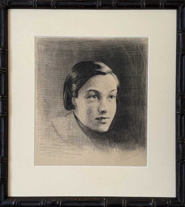 Portrait of a young woman - circa 1930 by Mid-Century Modern Alternatives