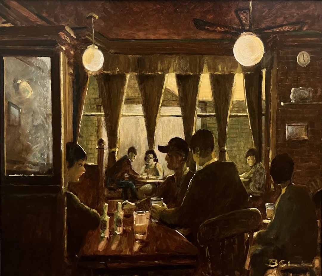 A pint in The Strawberry, Barrow by Bill Bell