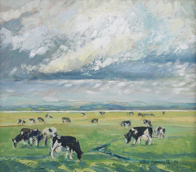 Cows, Bowness on Solway by June Bennett