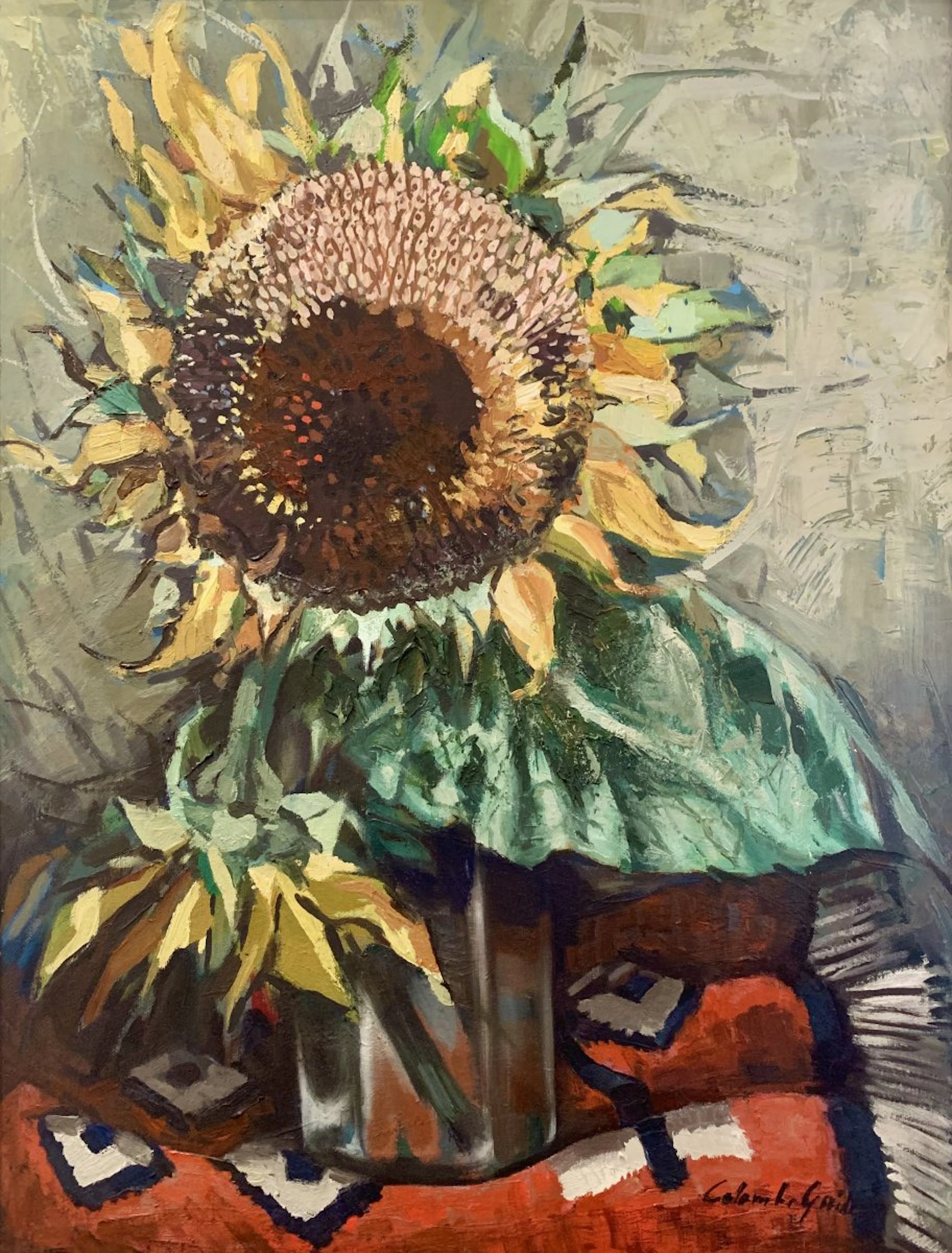 Still life with Sunflower c 1960 by Mid-Century Modern Alternatives