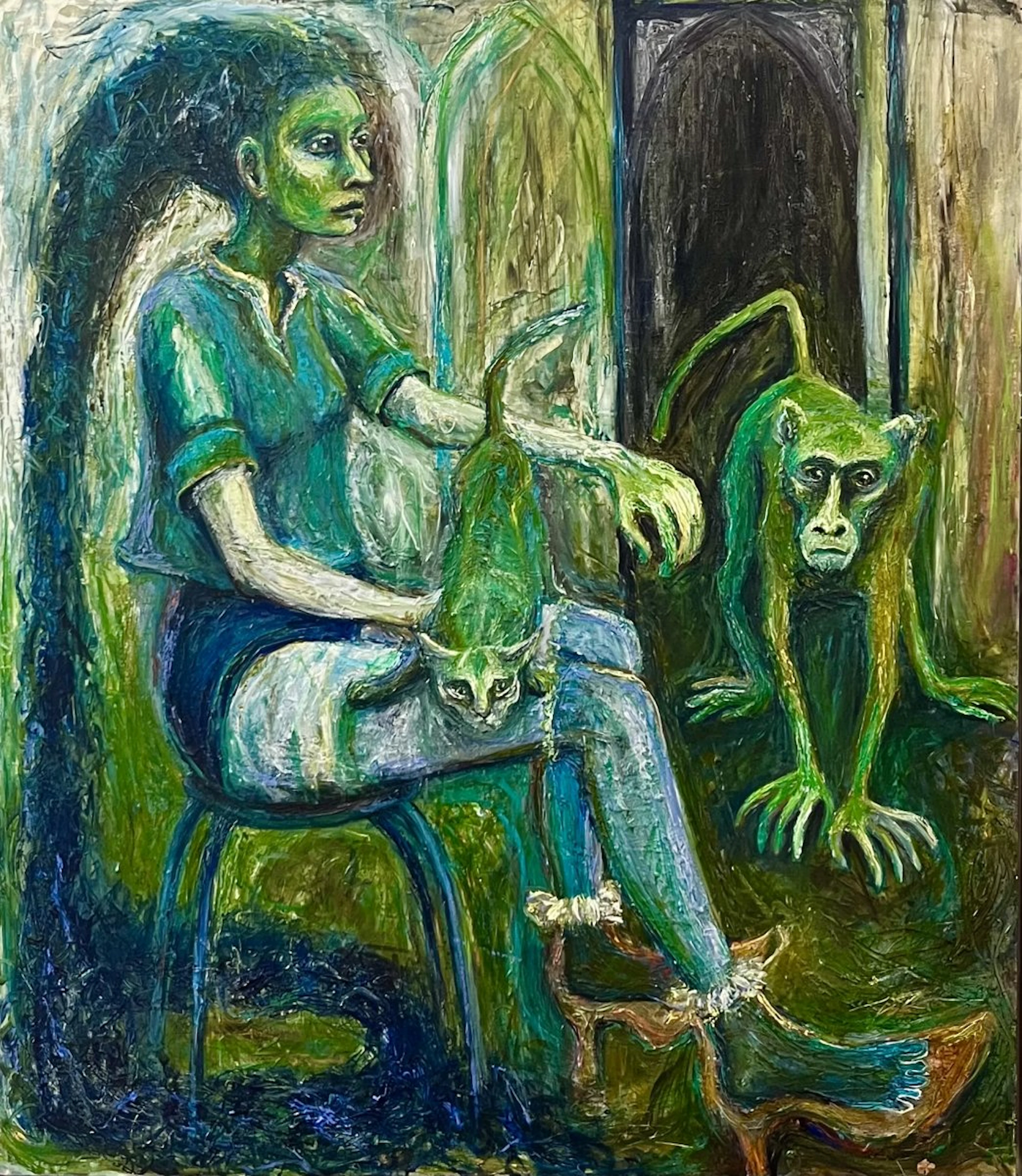 Blue Rapunzel by Rebecca Swainston