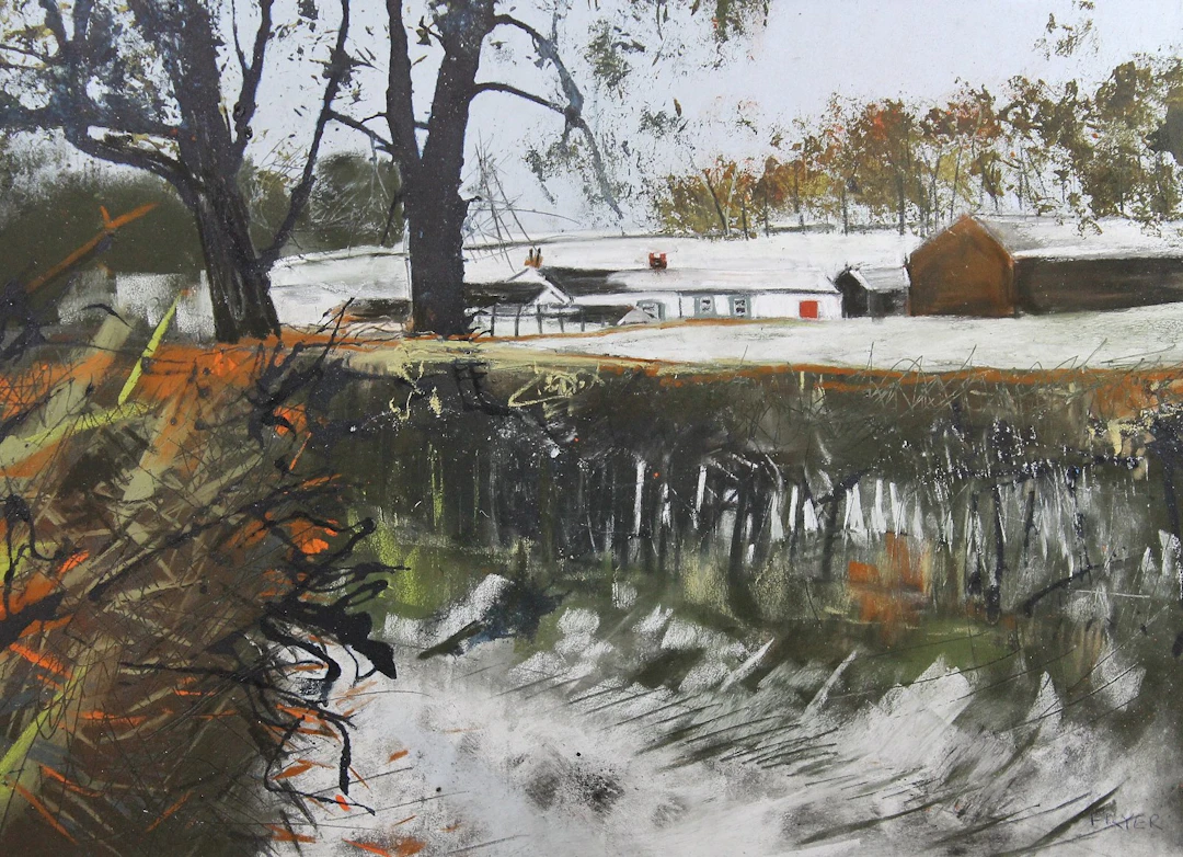 Autumn frost, Manor Farm by Helen Fryer