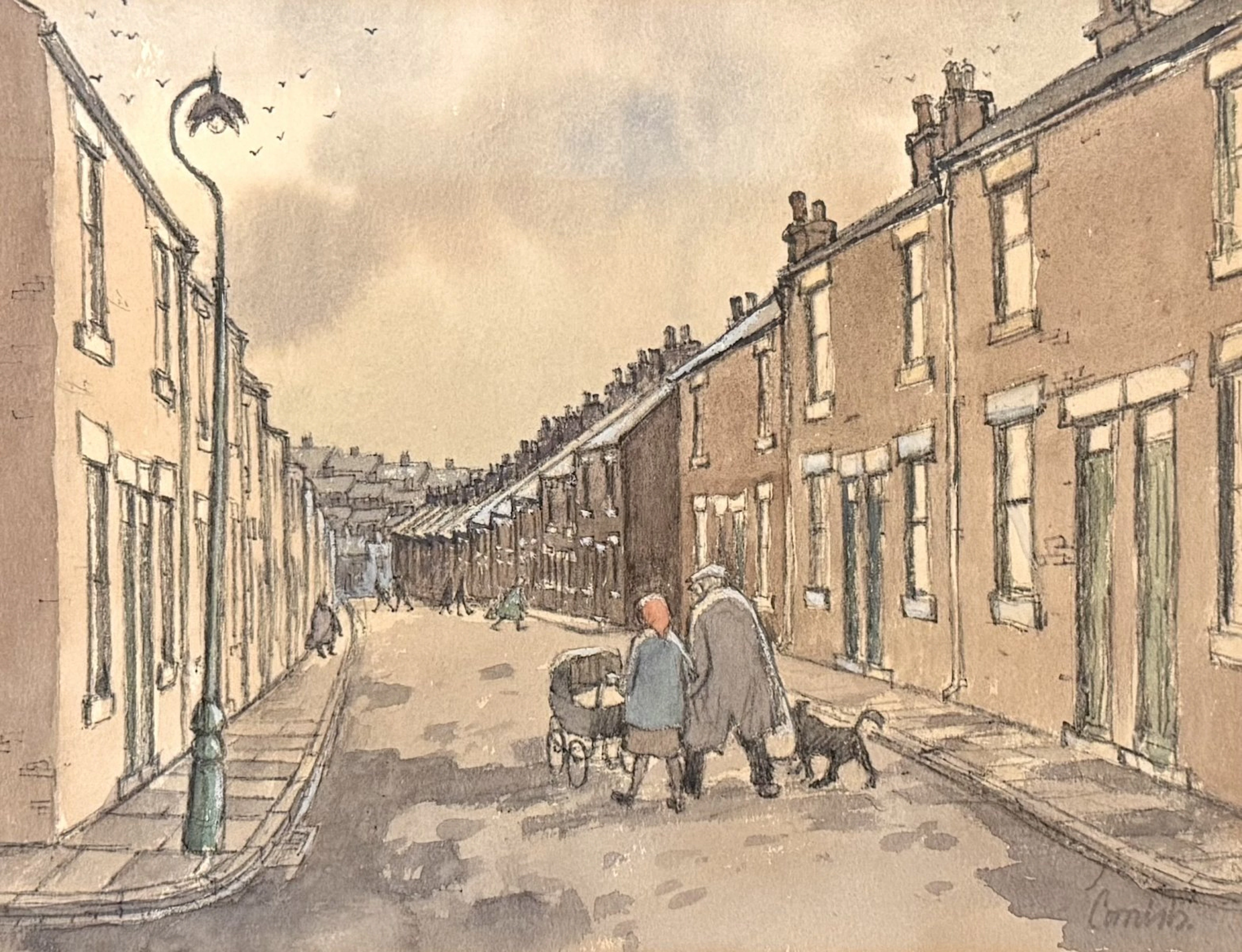 Craddock Street circa 1975 by Norman Cornish