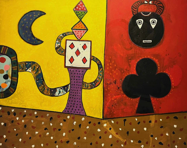 Guli Wall No. 5 - December 1969 by Alan Davie (RA)