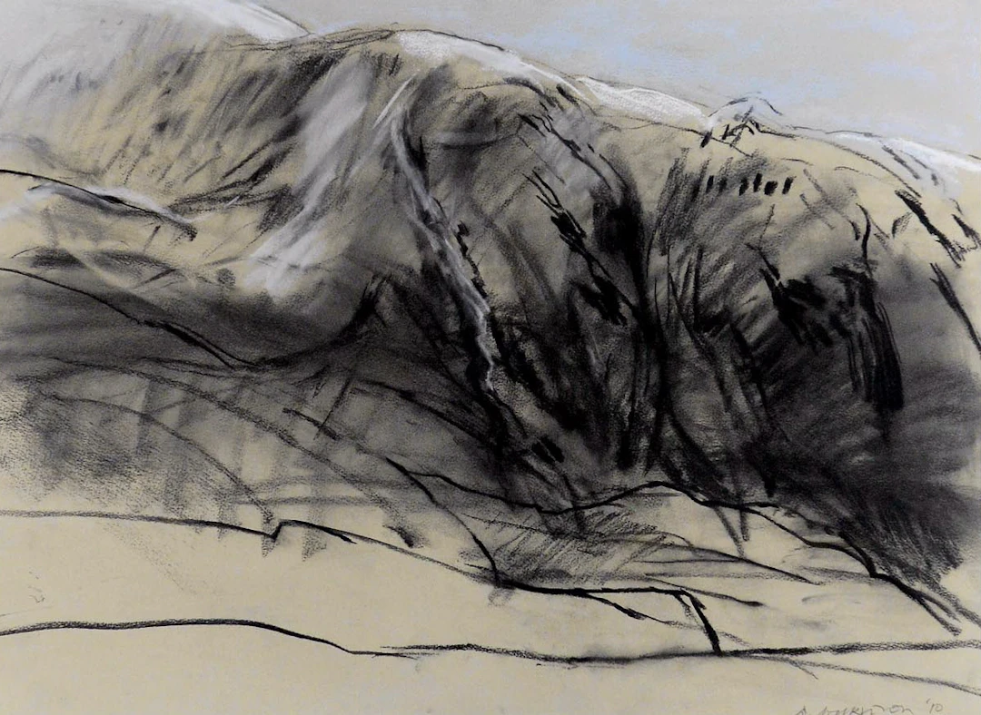 Helvellyn from Wanthwaite, Winter by Donald Wilkinson