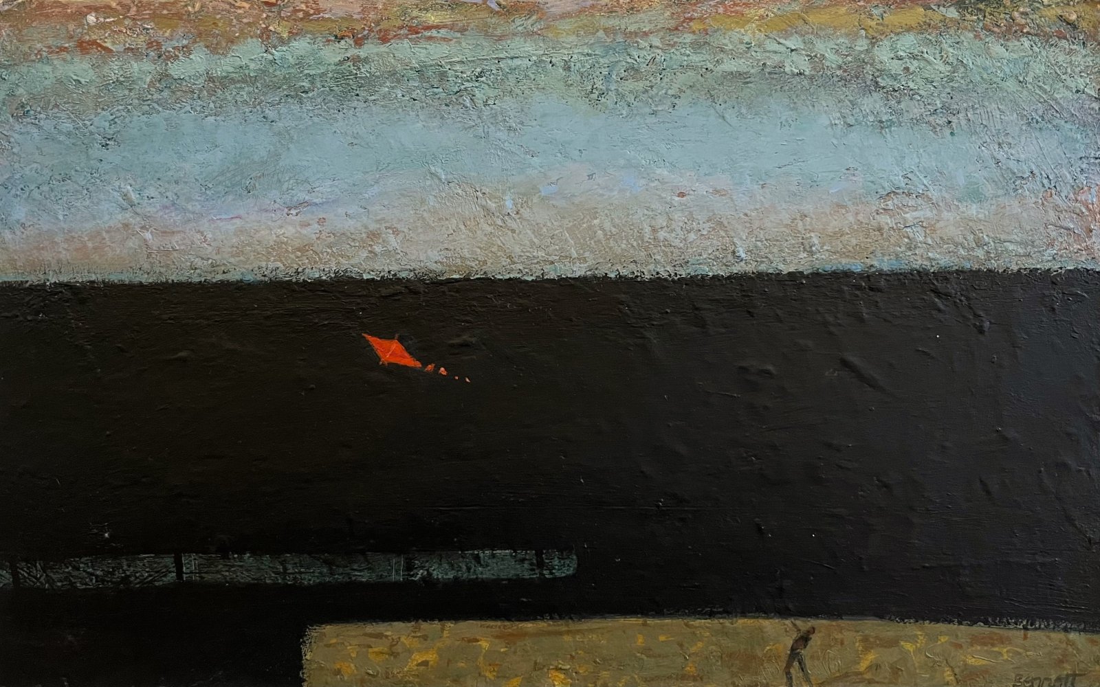 Black Sea 2, red kite series by Michael Bennett