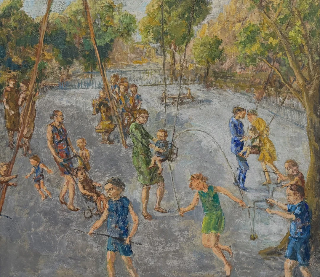 Holly Gardens playground - 1980/2024 by John Lessore