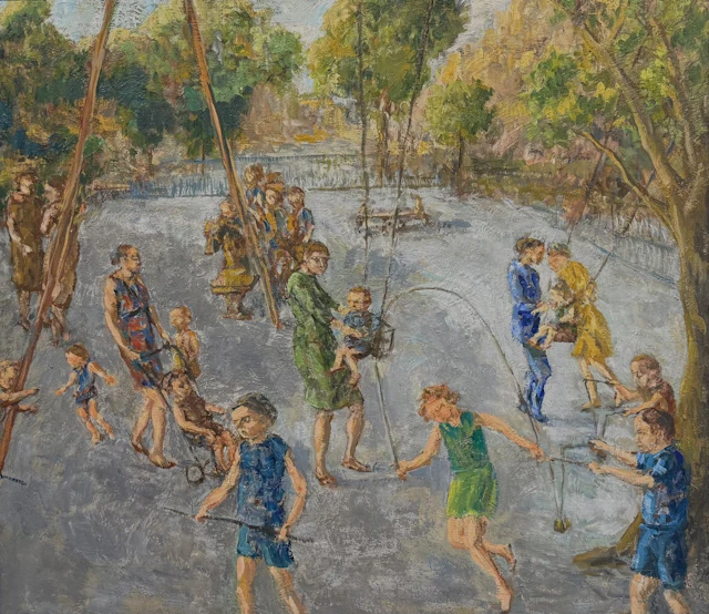 Holly Gardens playground - 1980/2024 by John Lessore