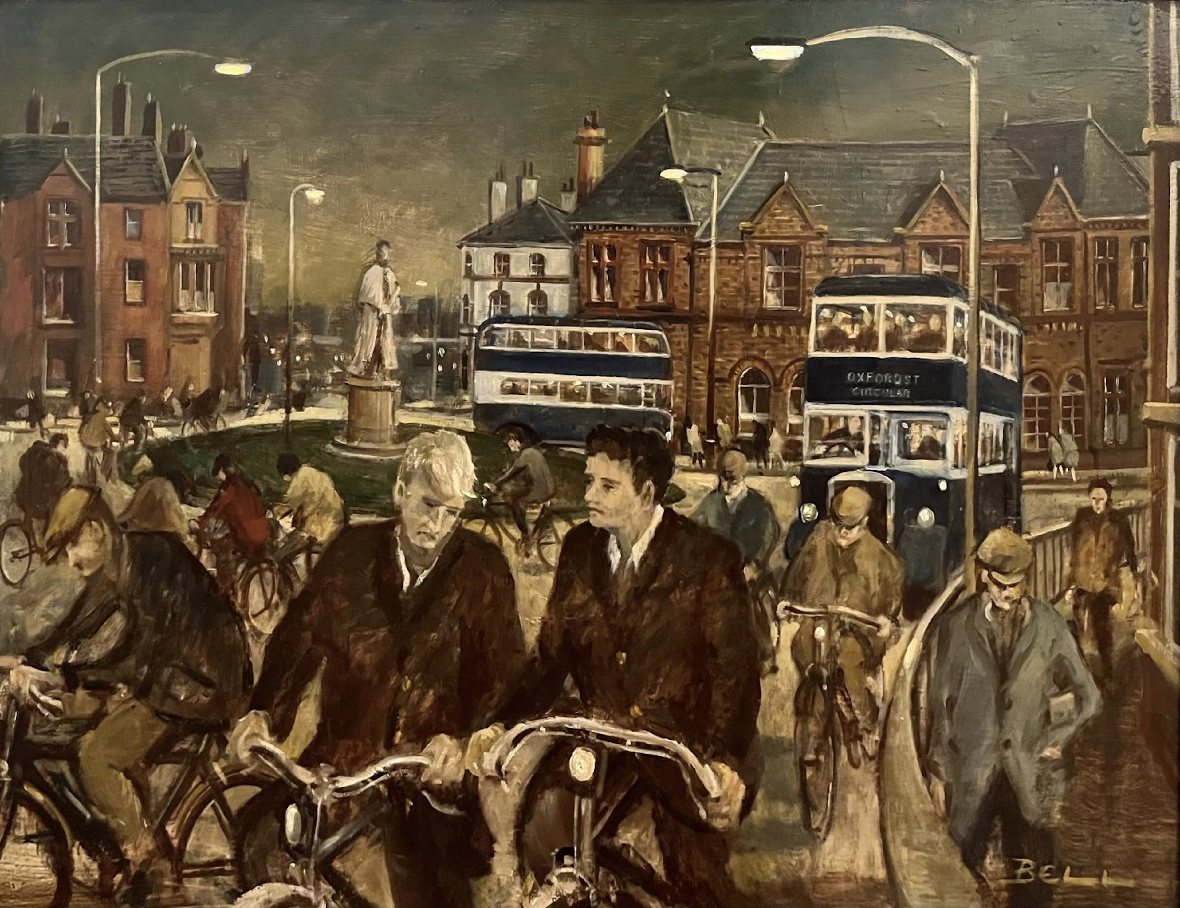 Cycling home from work, Barrow 1950s by Bill Bell