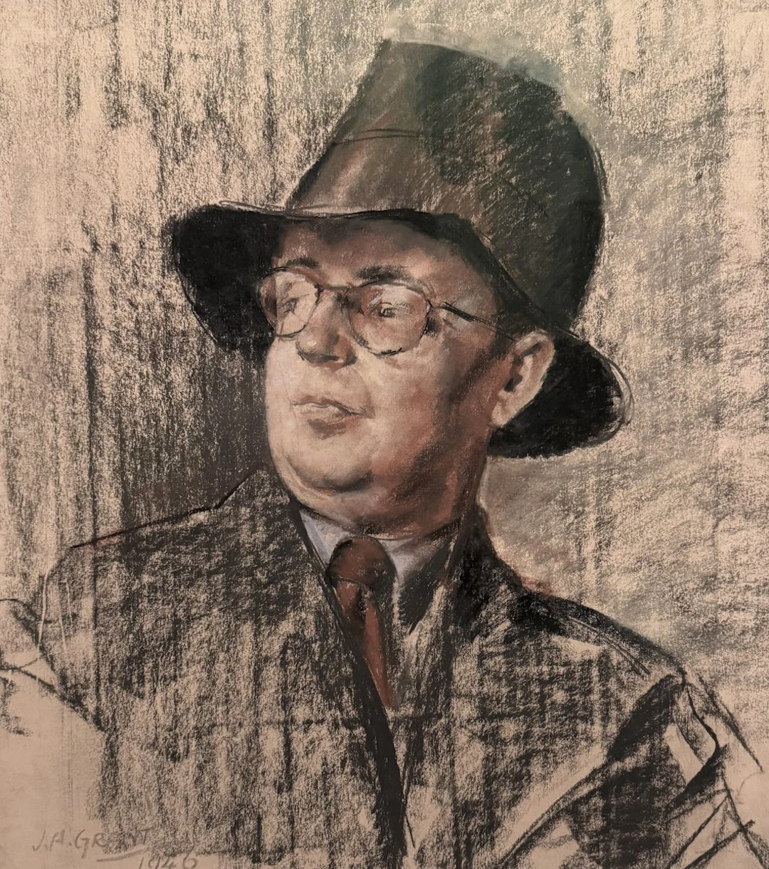 Portrait of artist Harold Workman - 1946 by James Ardern Grant