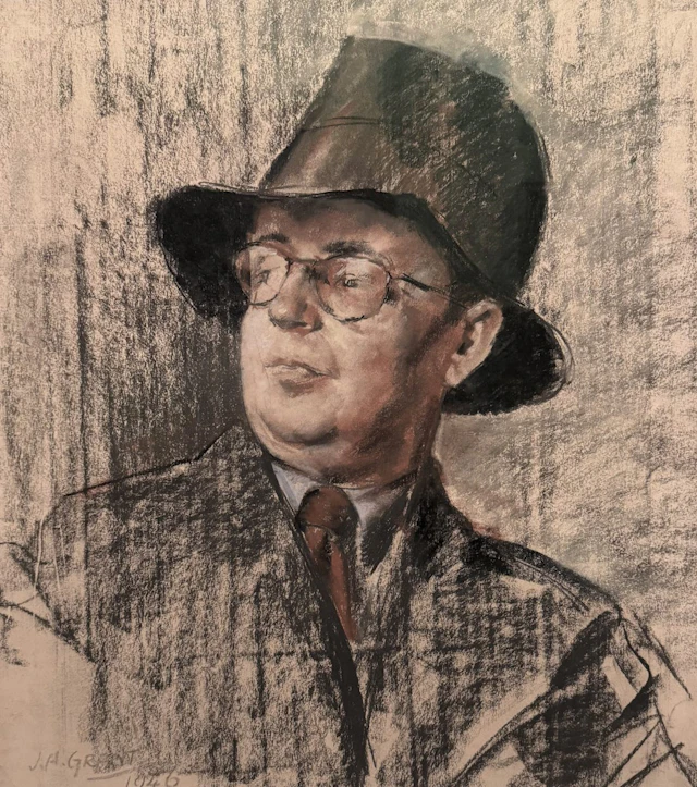 Portrait of artist Harold Workman - 1946 by James Ardern Grant