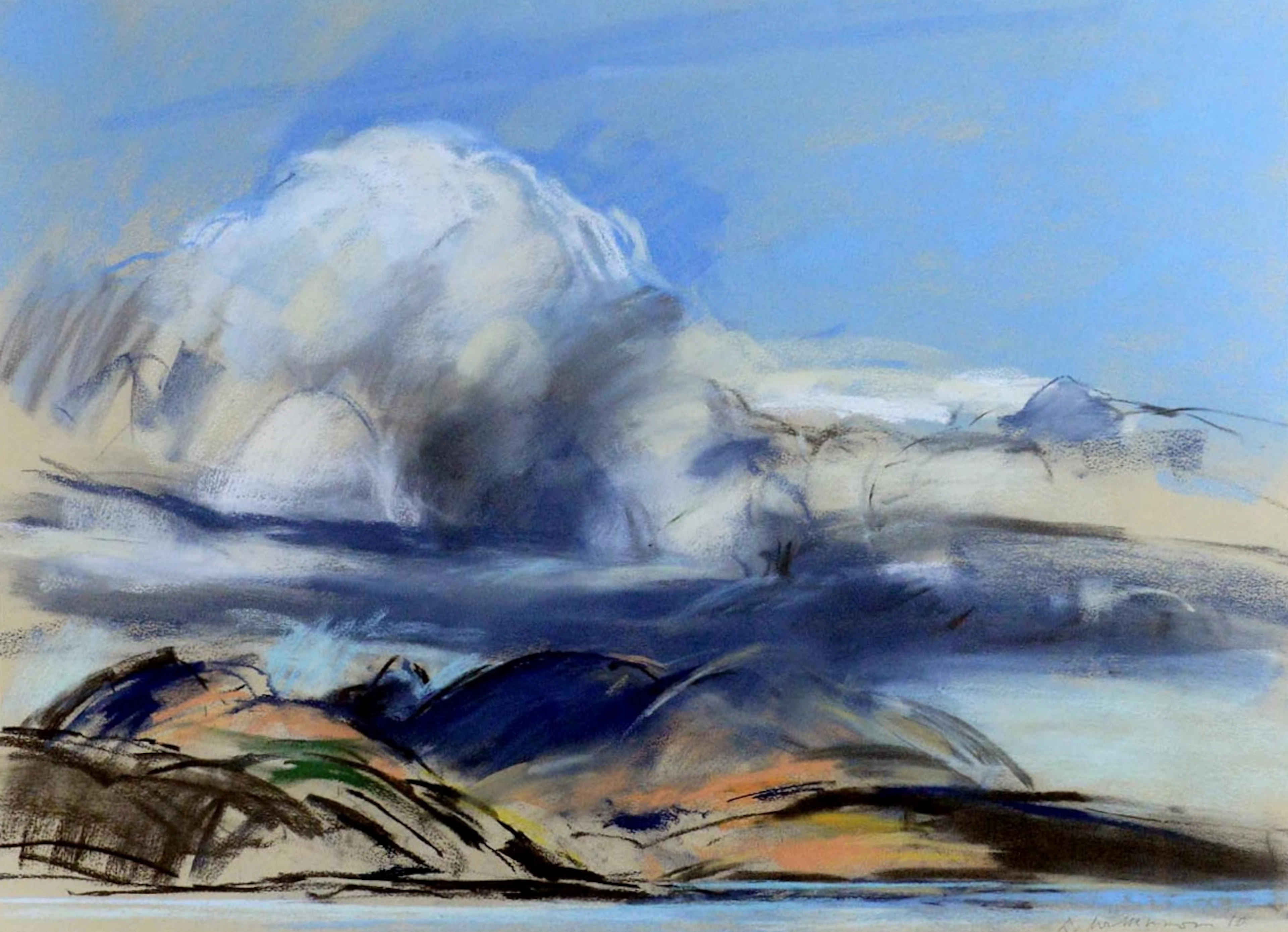 Arran, Sky Clearing by Donald Wilkinson