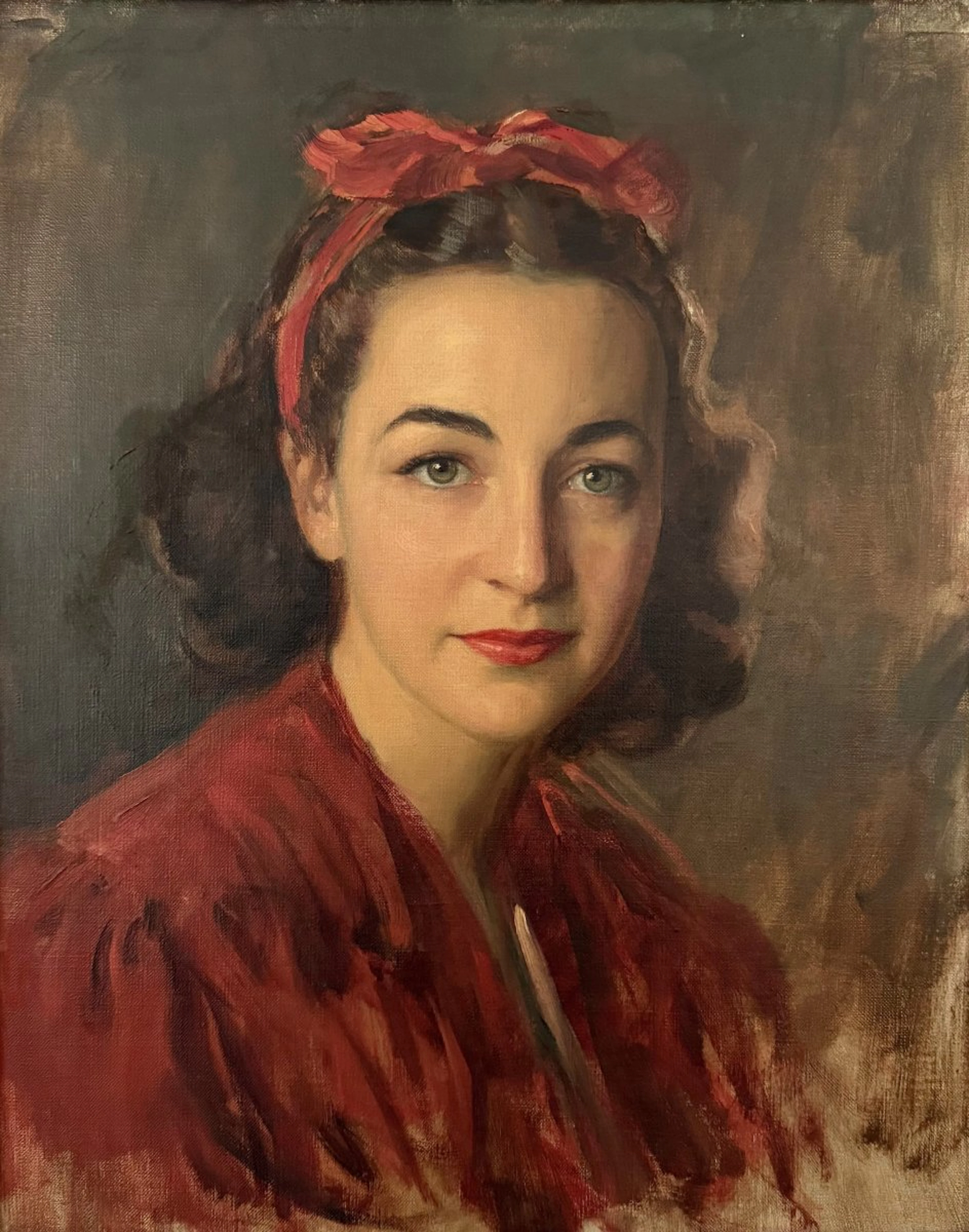 Portrait of Charlotte Ann Routledge - 1942 by Henrique Medina de Barros