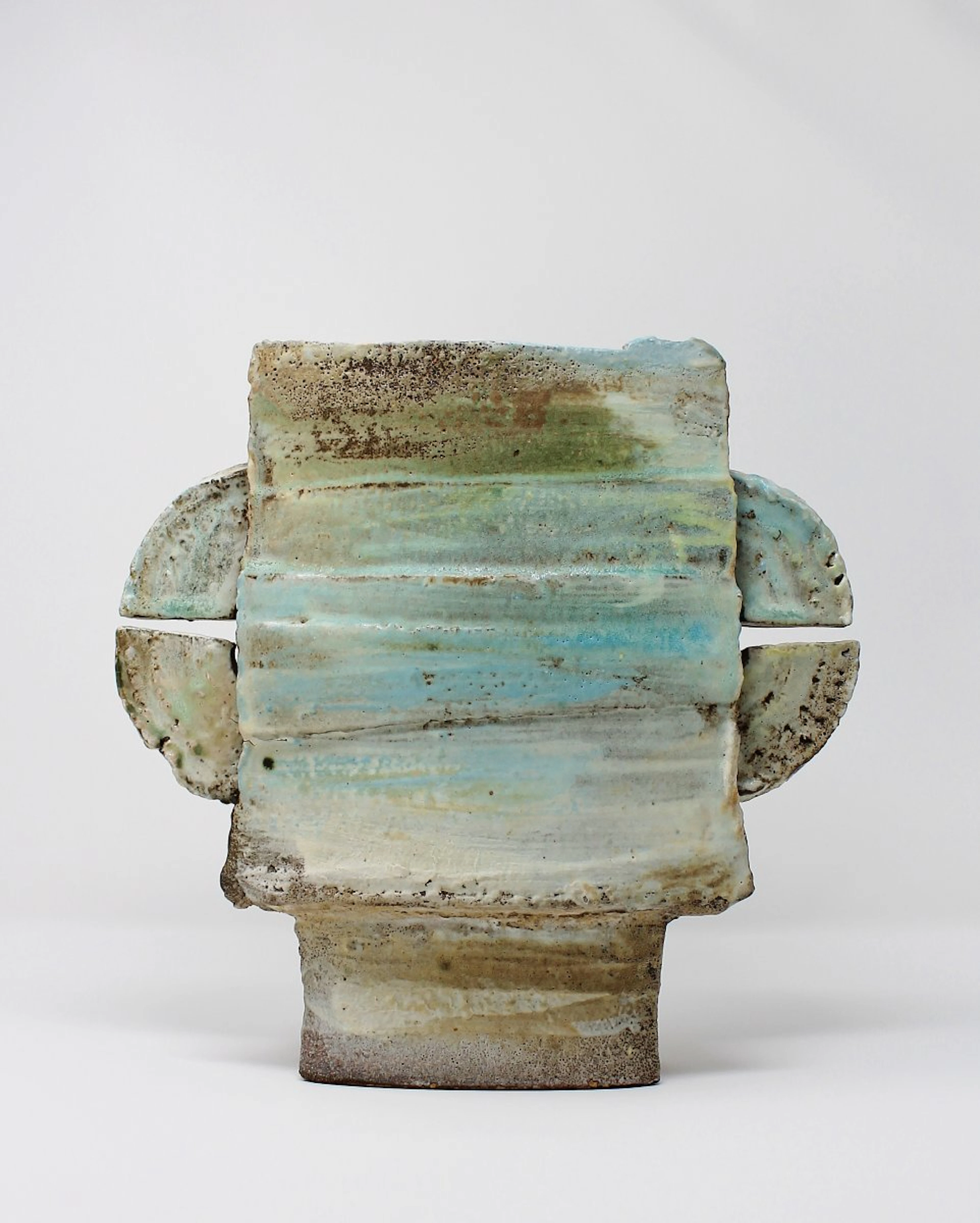 Blue-green winged vessel by Colin Pearson