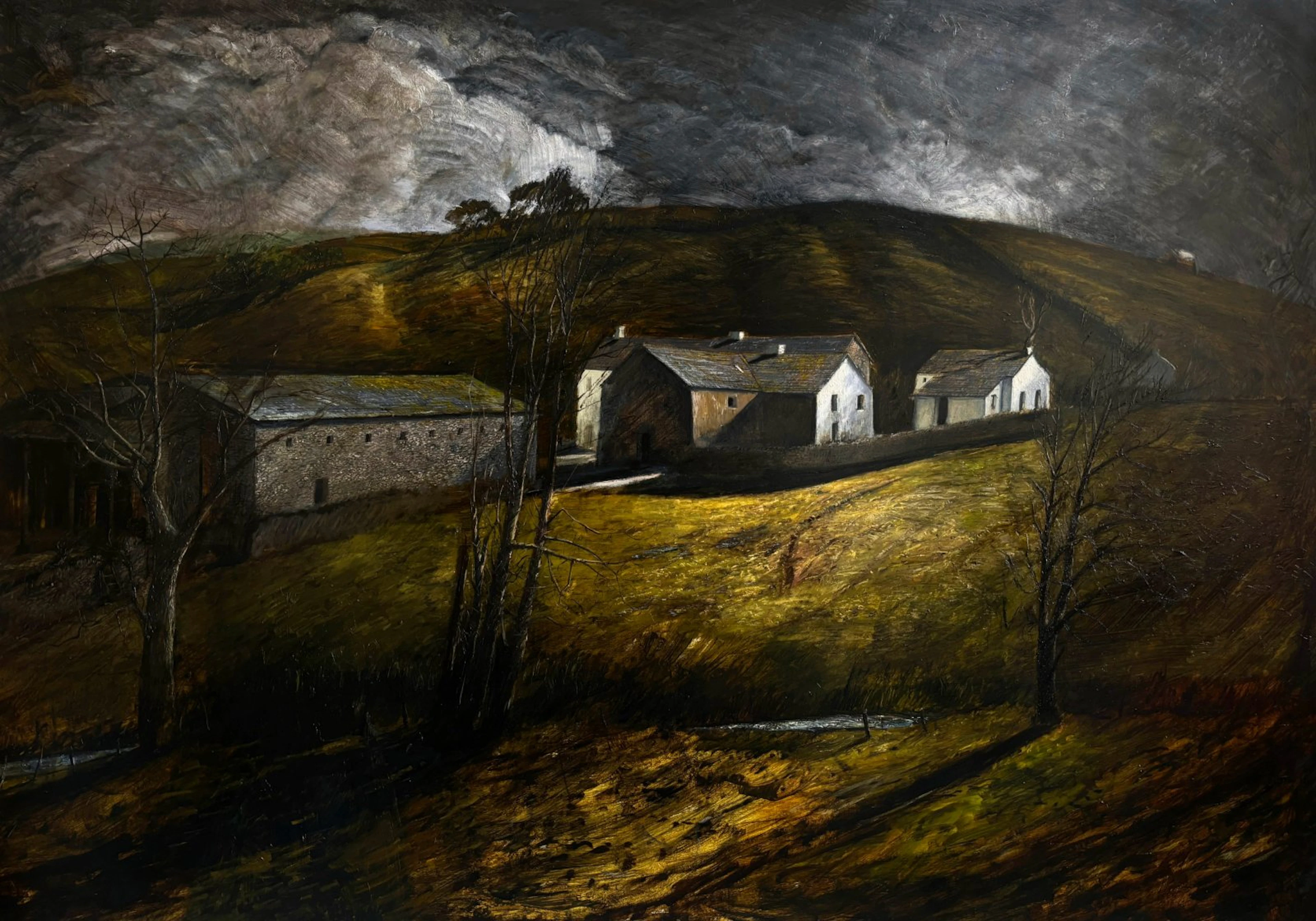 The velvet evening, lowland farm by Stefan Orlowski