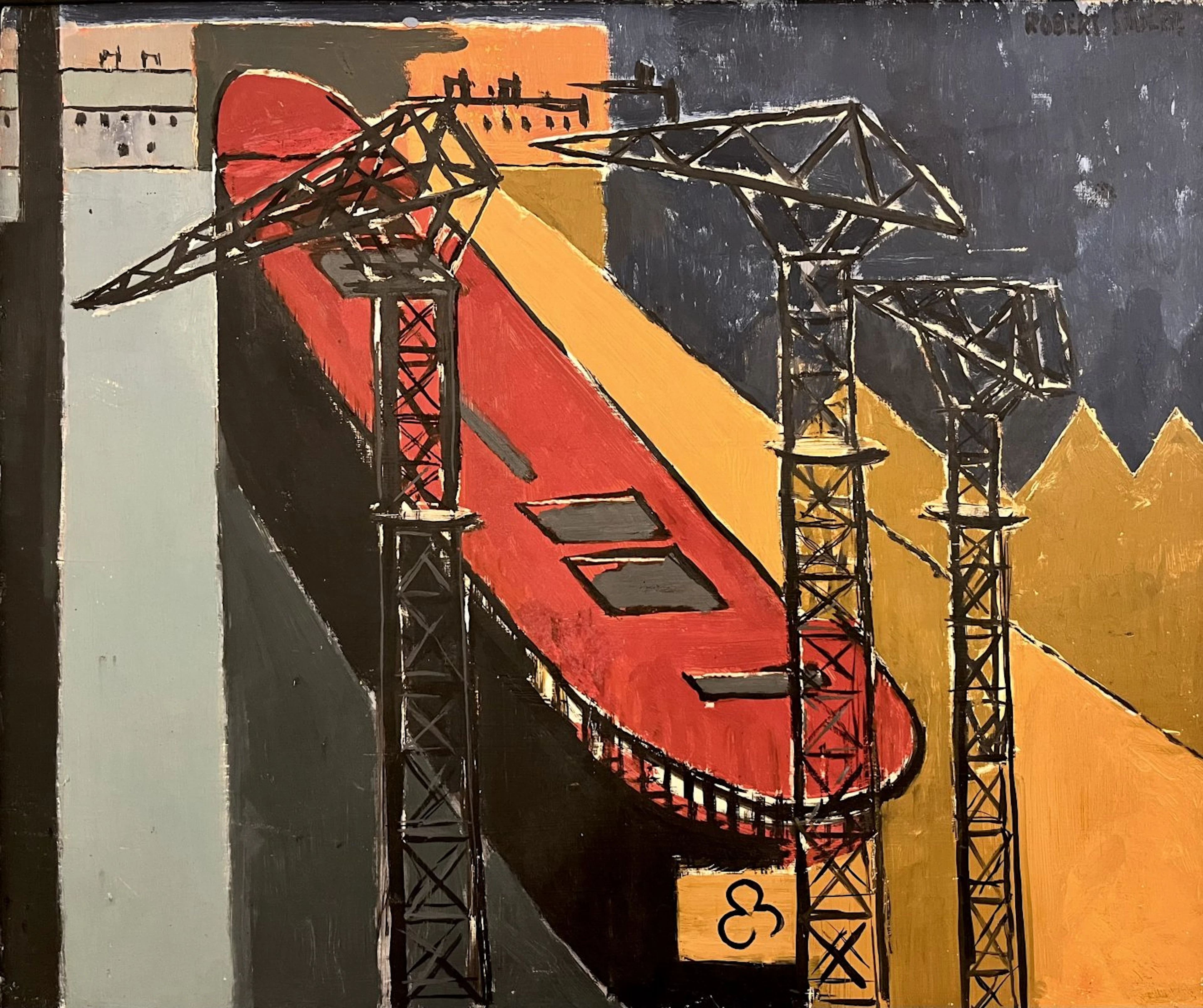 Shipbuilding circa 1955 by Robert Sadler