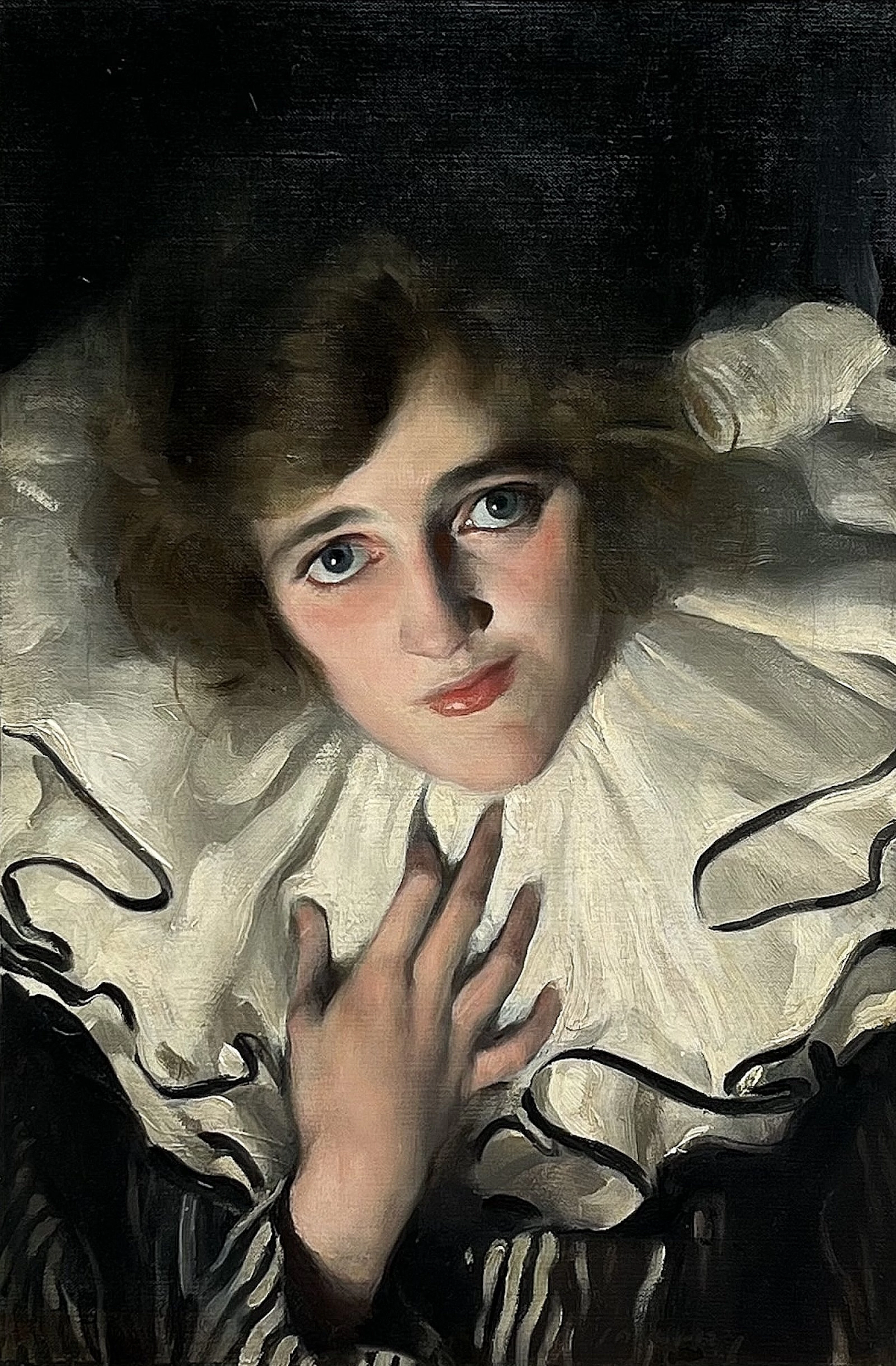 Kitty as a Pierrette c 1920 by David Jagger