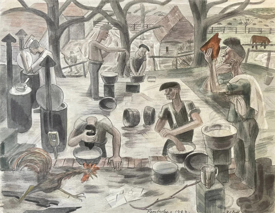 Ablution, Pembroke 1943 by Robin Ball