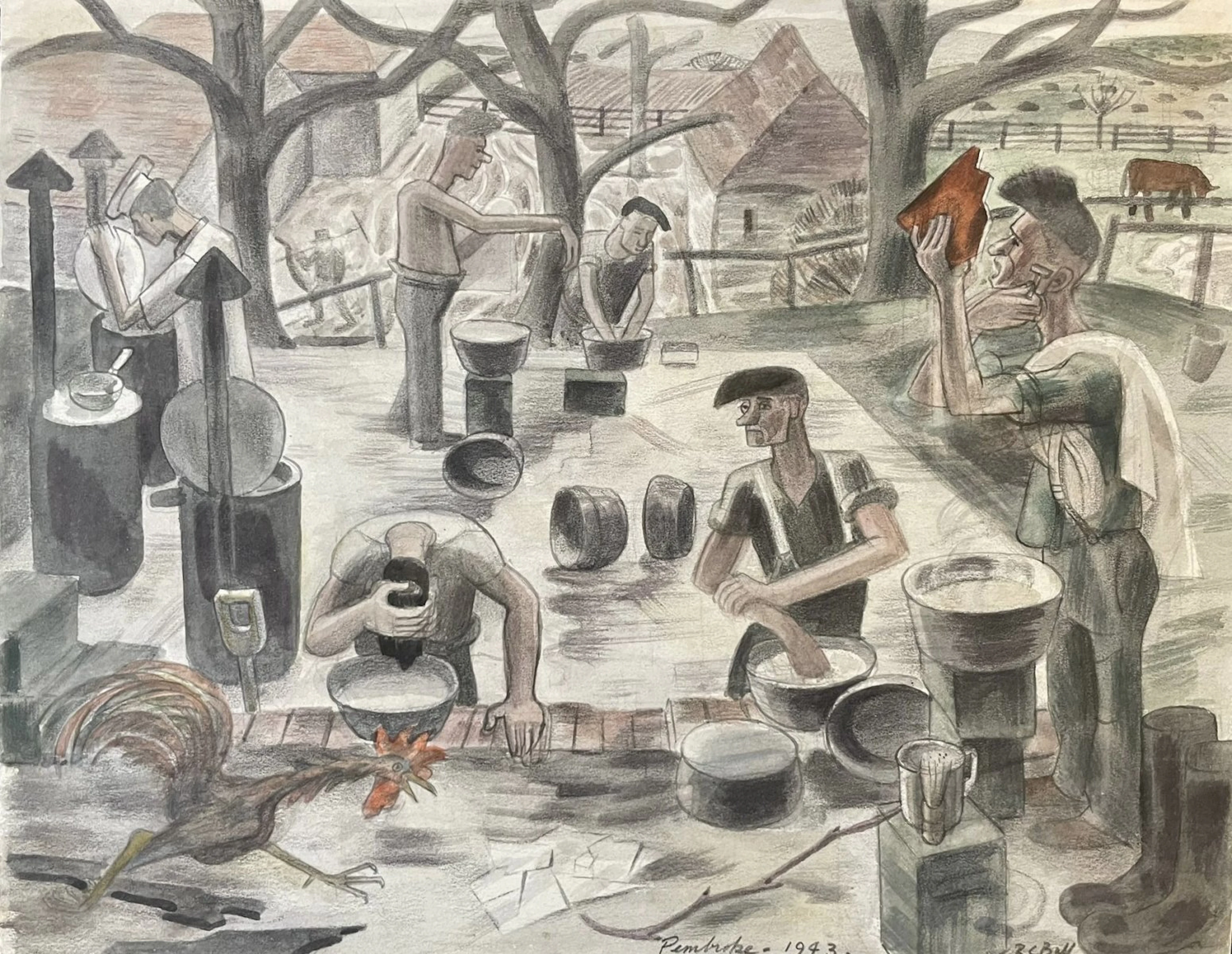 Ablution, Pembroke 1943 by Robin Ball