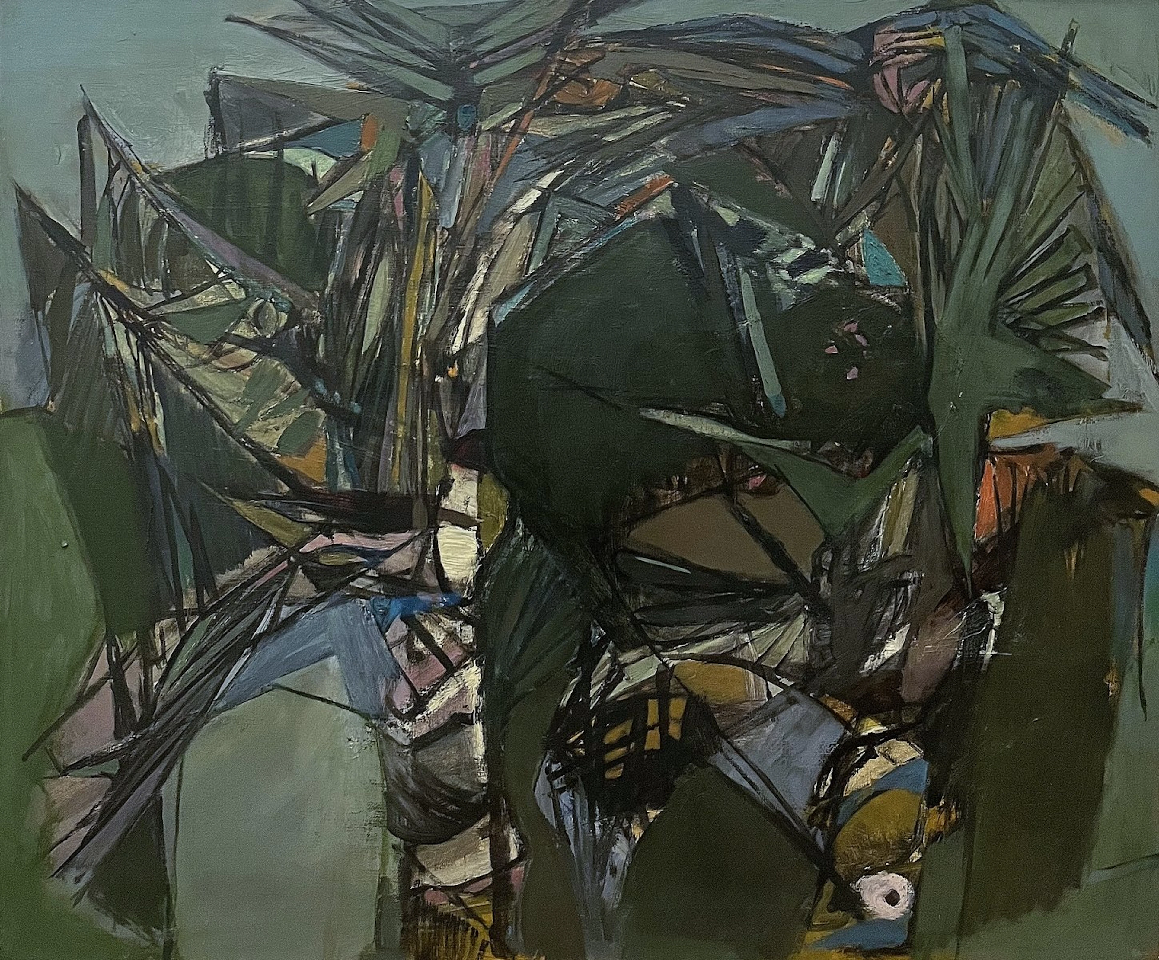 Fighting Palms by Paul Gell circa 1955 by Mid-Century Modern Alternatives