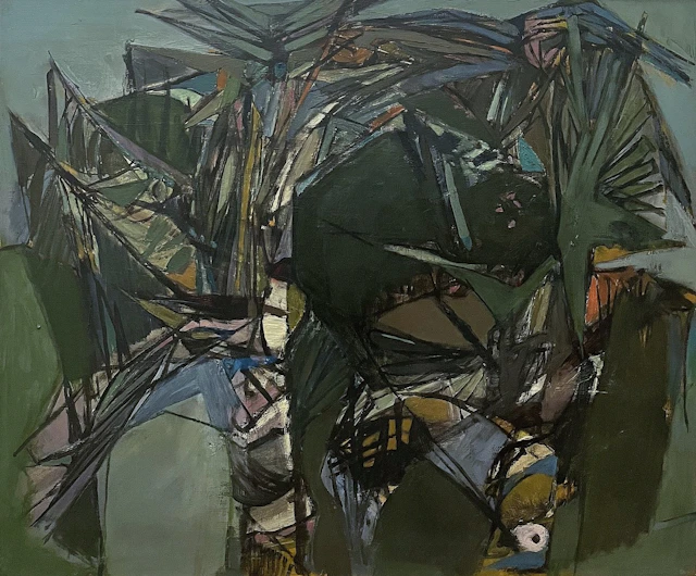 Fighting Palms by Paul Gell circa 1955 by Mid-Century Modern Alternatives