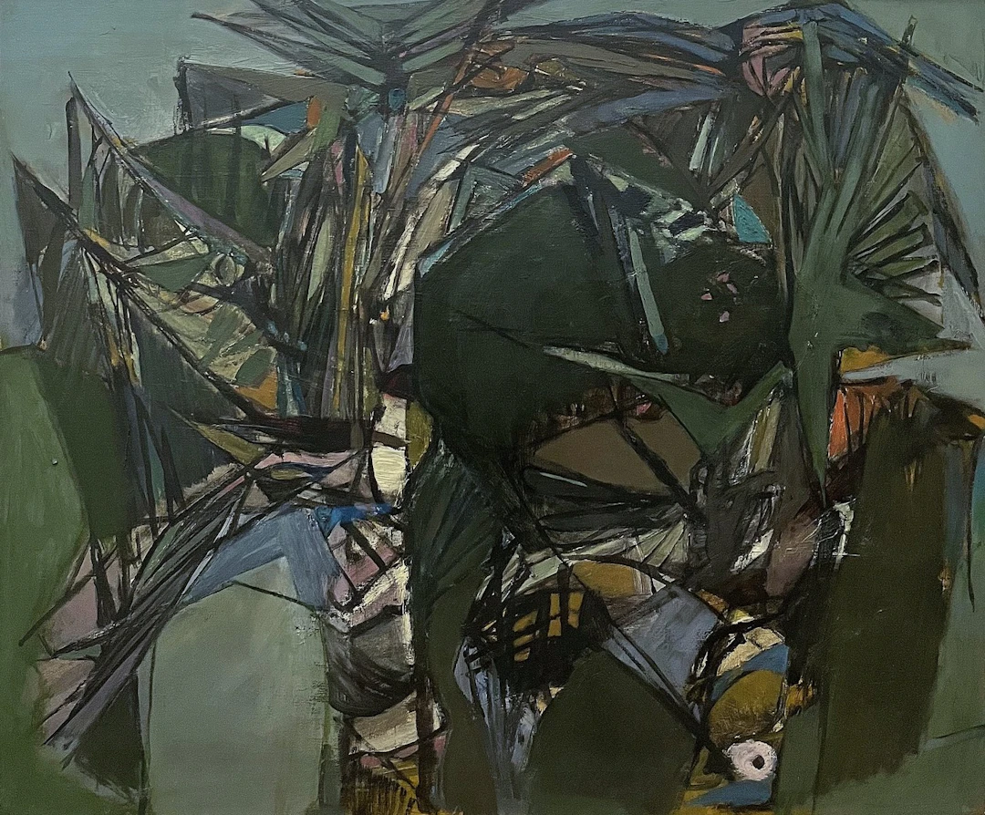 Fighting Palms by Paul Gell circa 1955 by Mid-Century Modern Alternatives