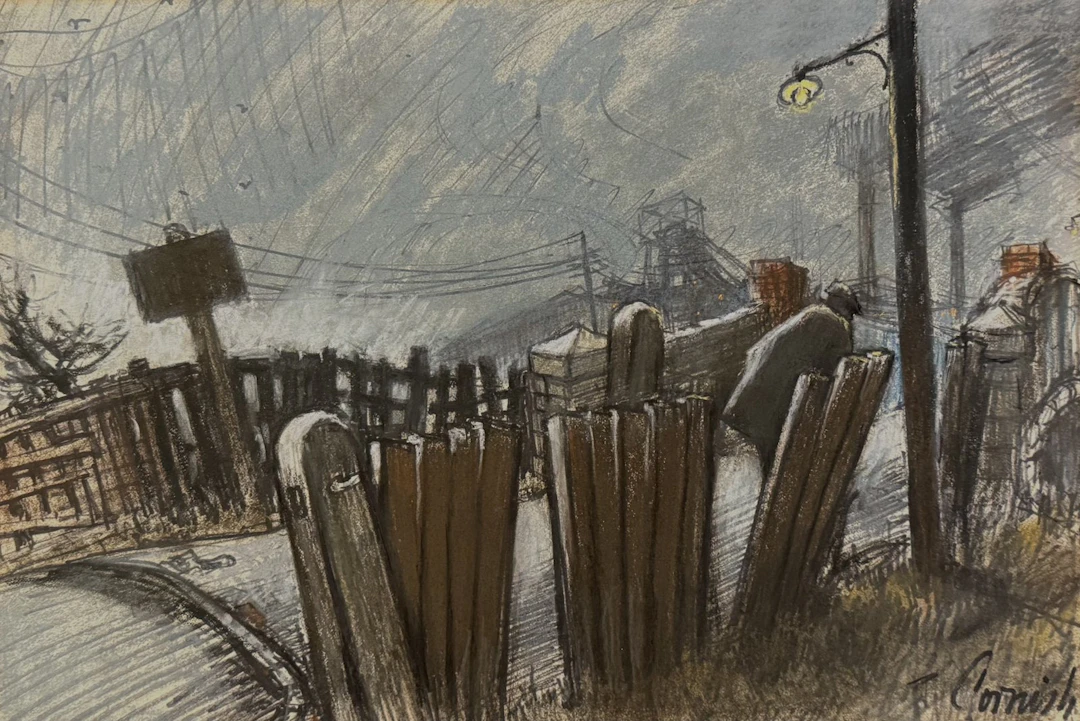 Pit Road with Bridge circa 1965 by Norman Cornish