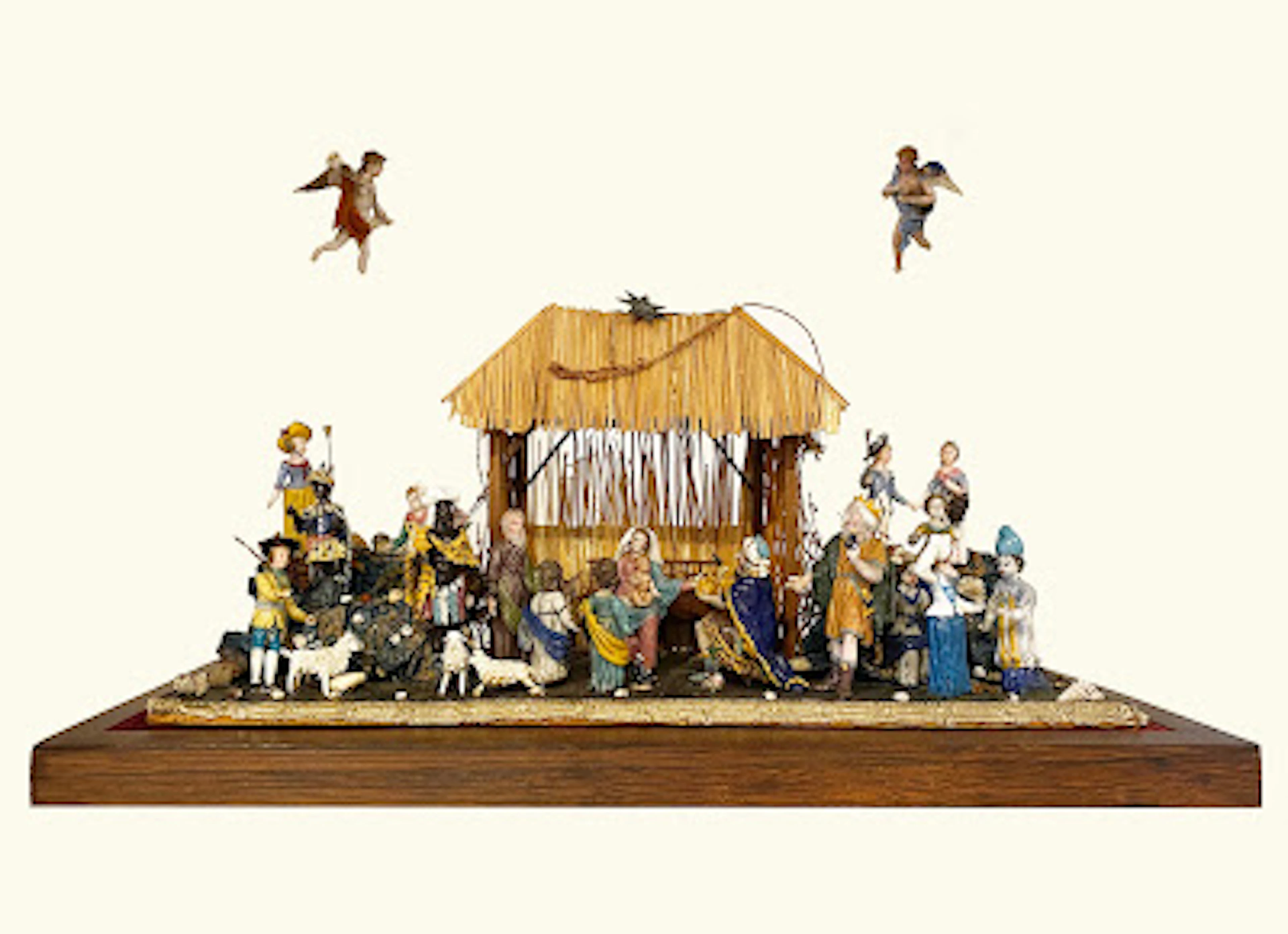 Crèche en verre filé