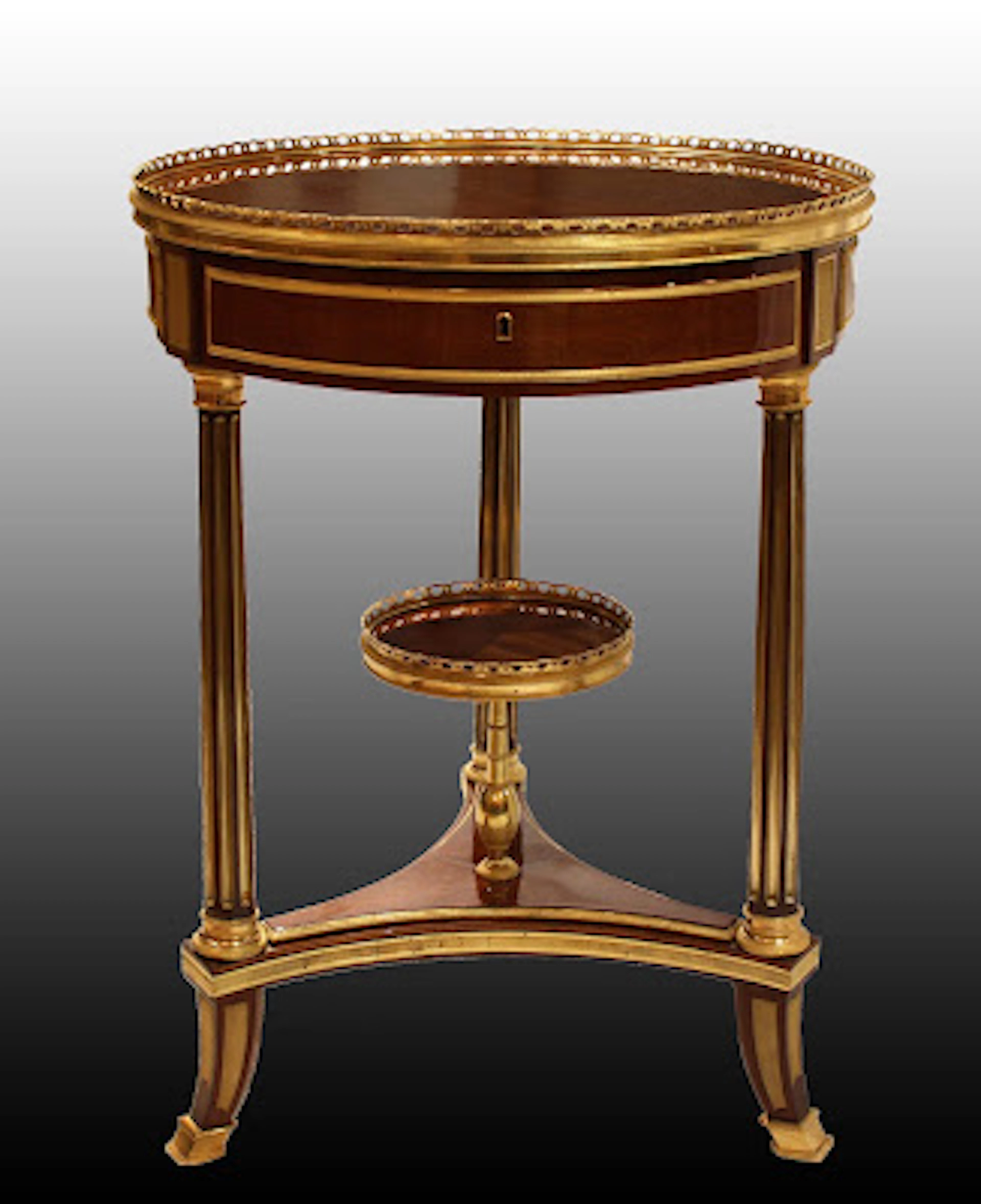 Petite Table à Écrire à piétement tripode par Adam Weisweiler