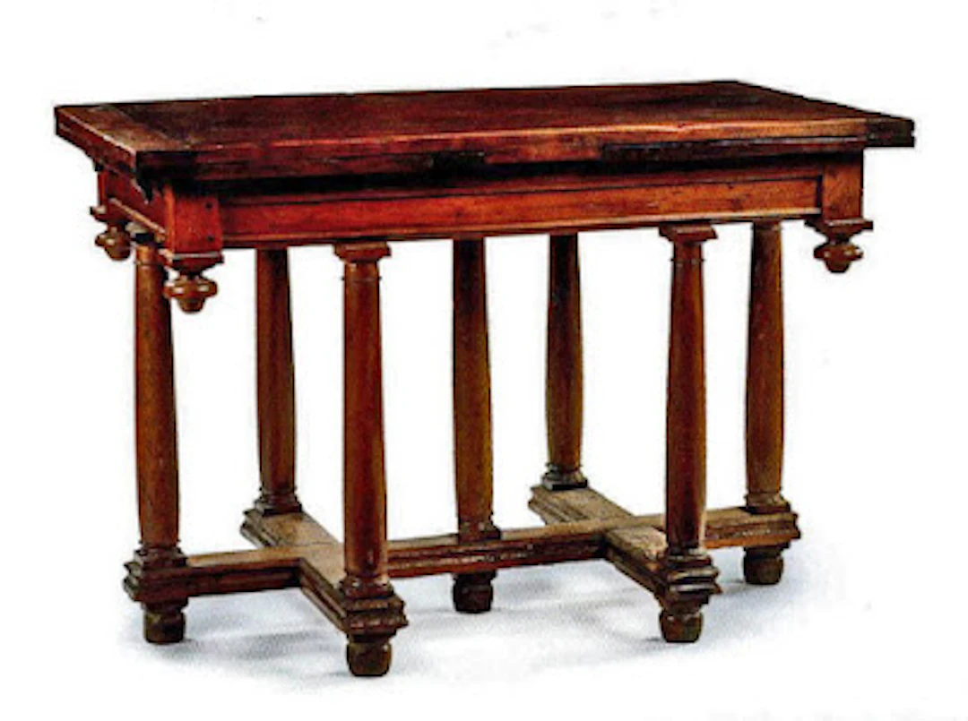 Table à Double-Tirettes dite "en Croix de Lorraine"