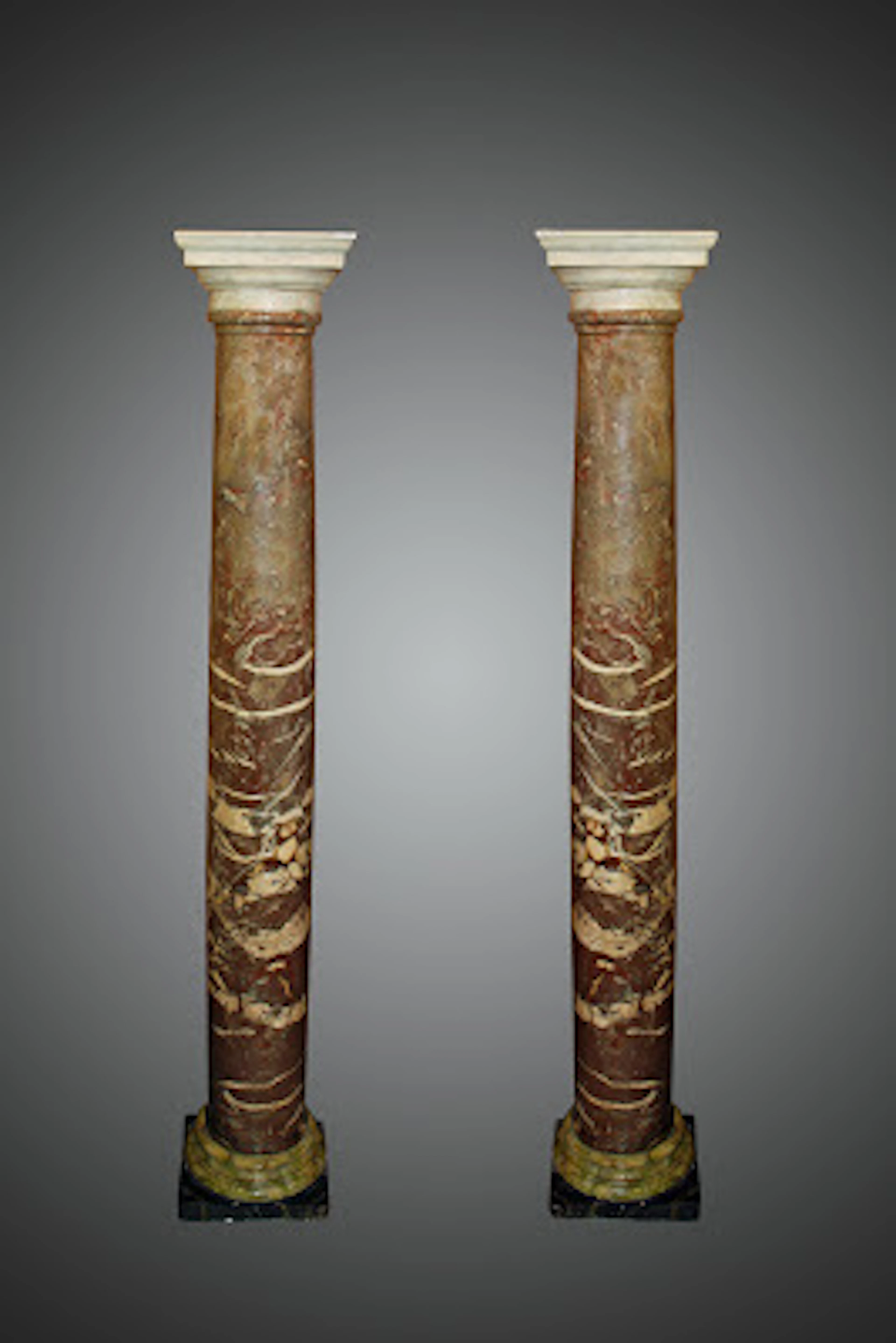 Paire de Colonnes en marbre