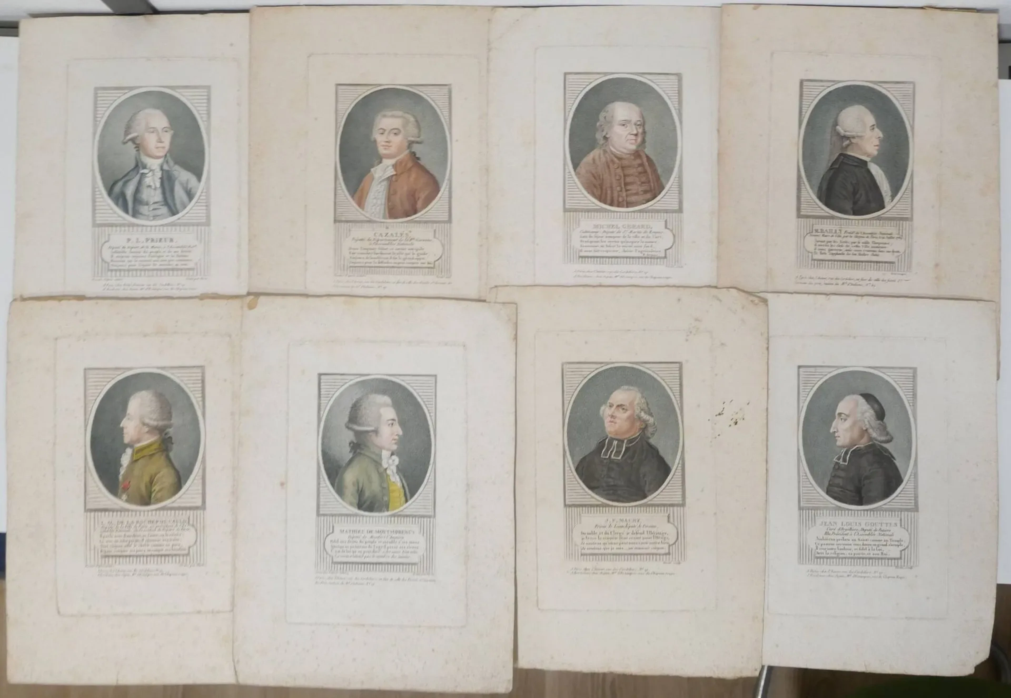 A series of 8 color engravings by Jean Baptiste VÉRITÉ (1756 - Lot 409